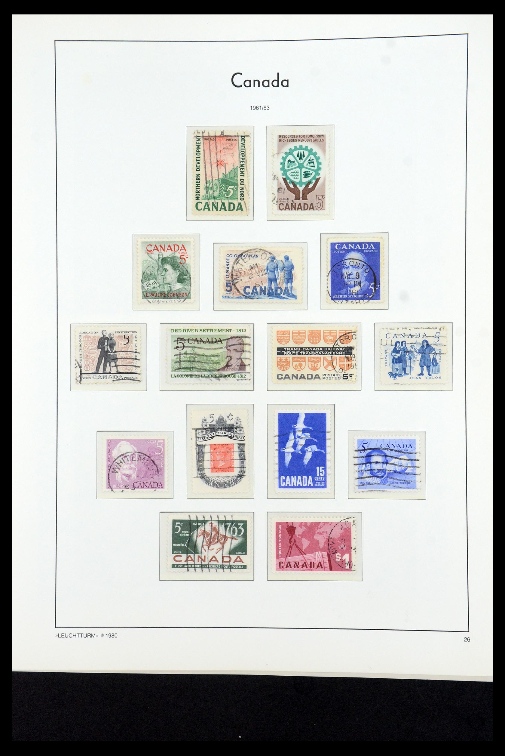 35336 097 - Postzegelverzameling 35336 Canada en provincies 1851-1995.