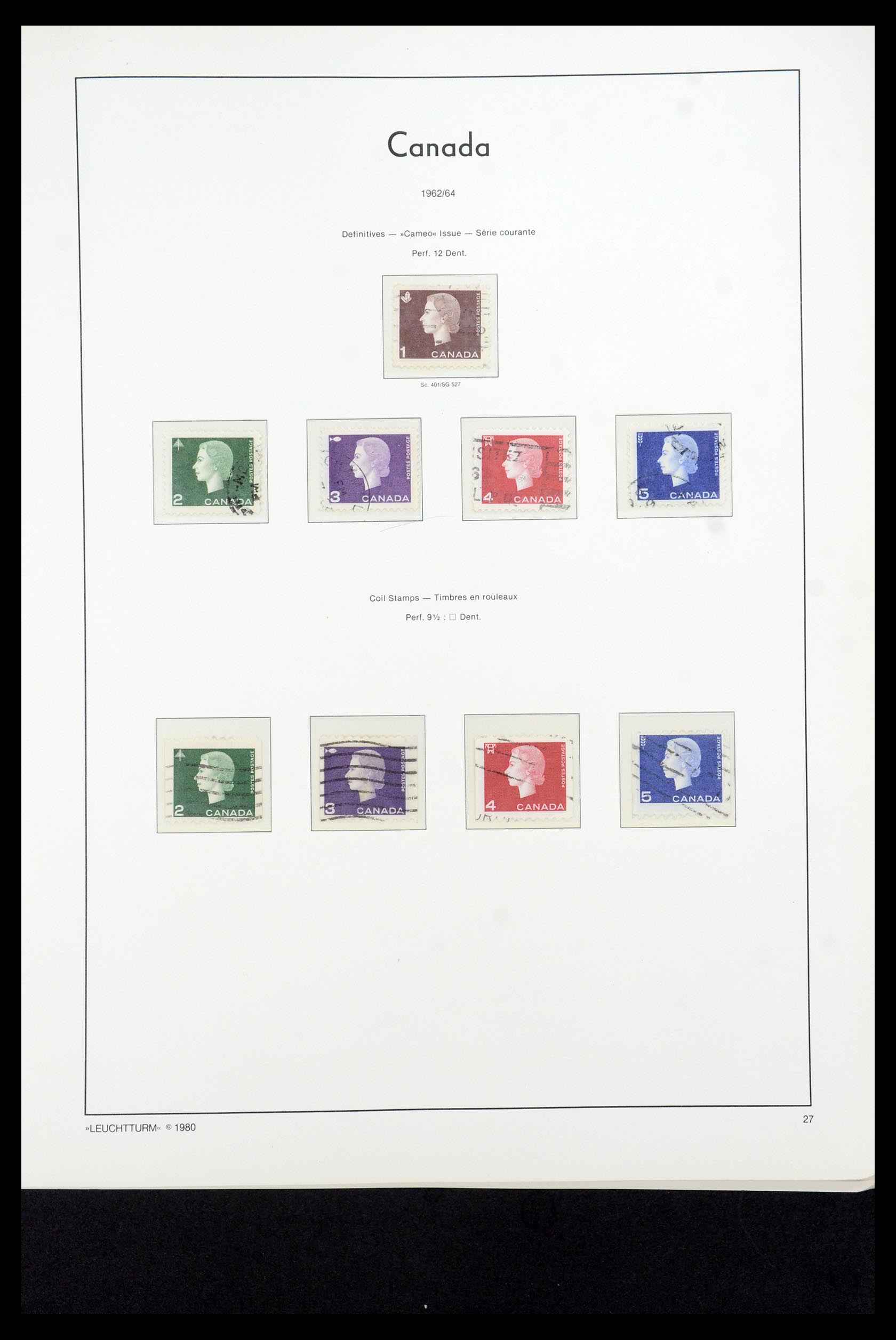 35336 099 - Postzegelverzameling 35336 Canada en provincies 1851-1995.