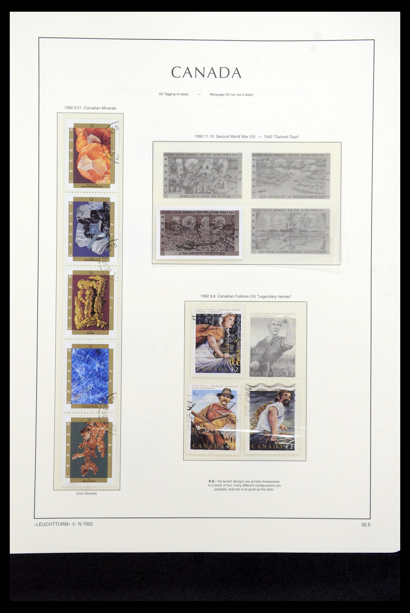 35336 266 - Postzegelverzameling 35336 Canada en provincies 1851-1995.
