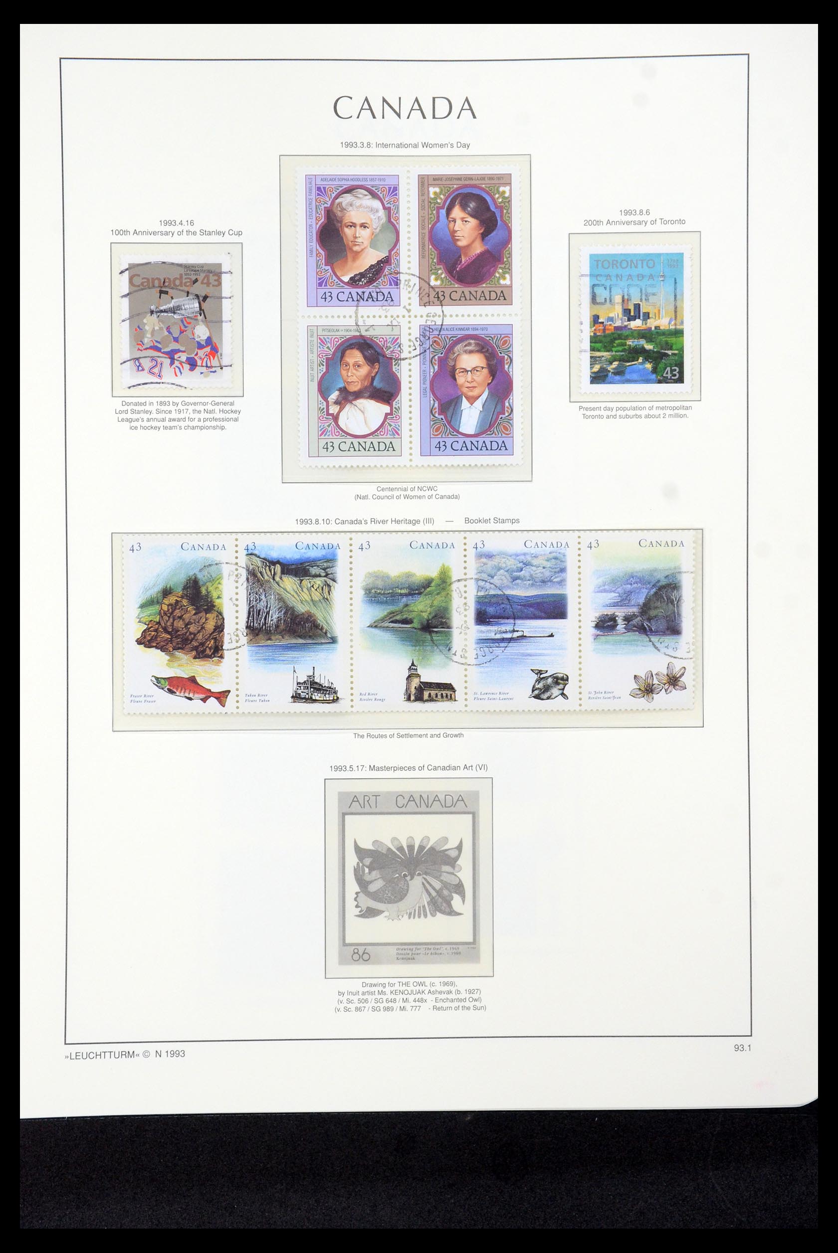 35336 272 - Postzegelverzameling 35336 Canada en provincies 1851-1995.