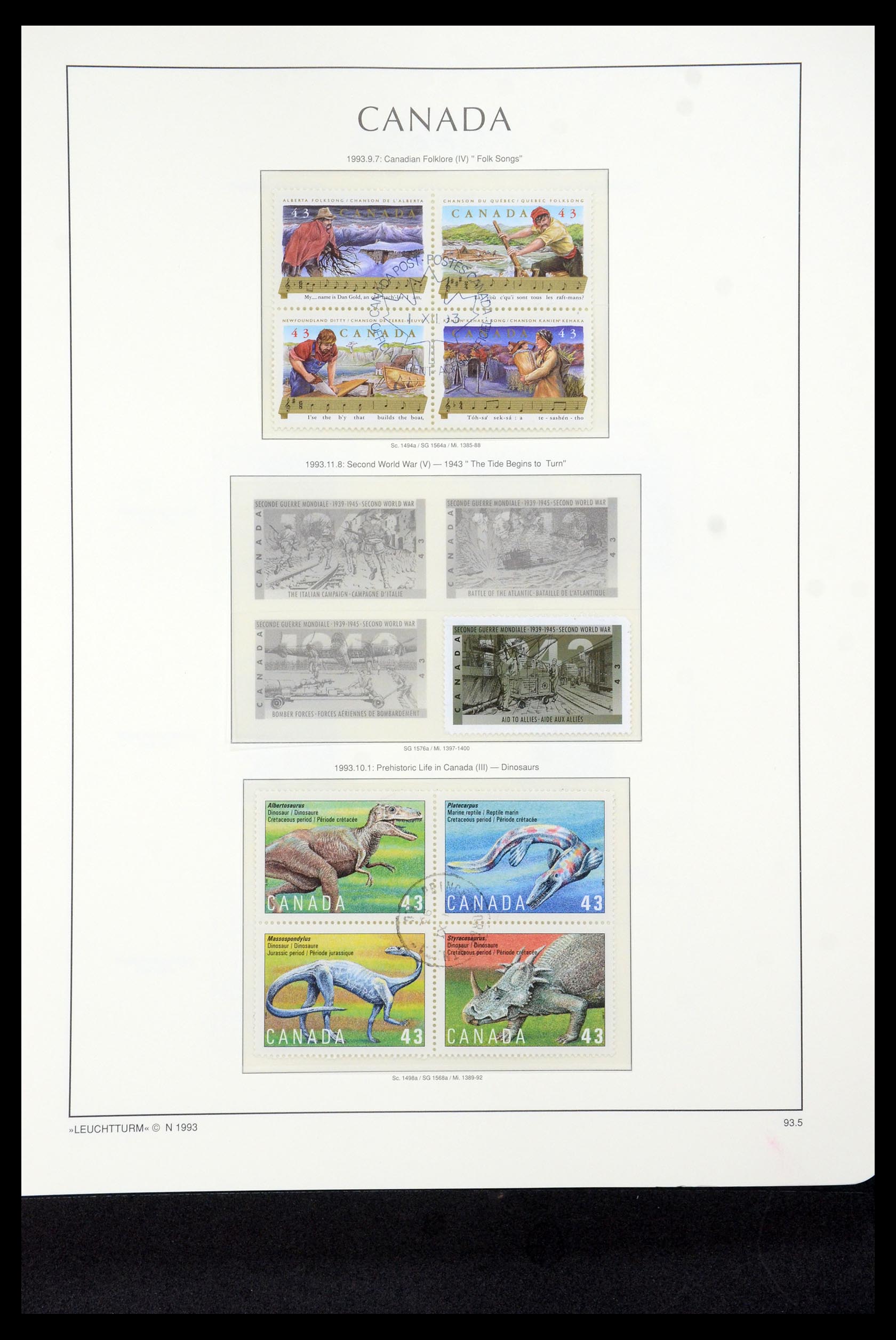 35336 274 - Postzegelverzameling 35336 Canada en provincies 1851-1995.