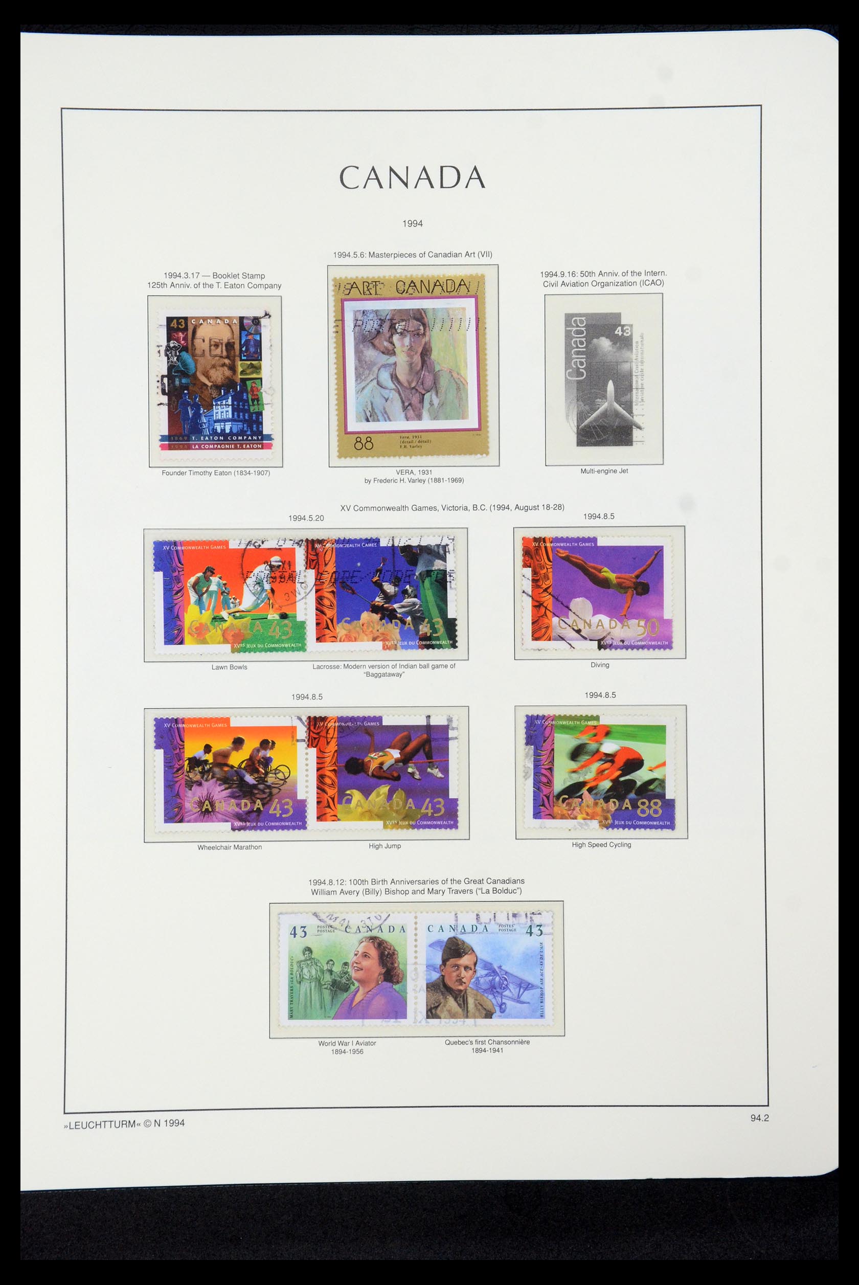 35336 280 - Postzegelverzameling 35336 Canada en provincies 1851-1995.