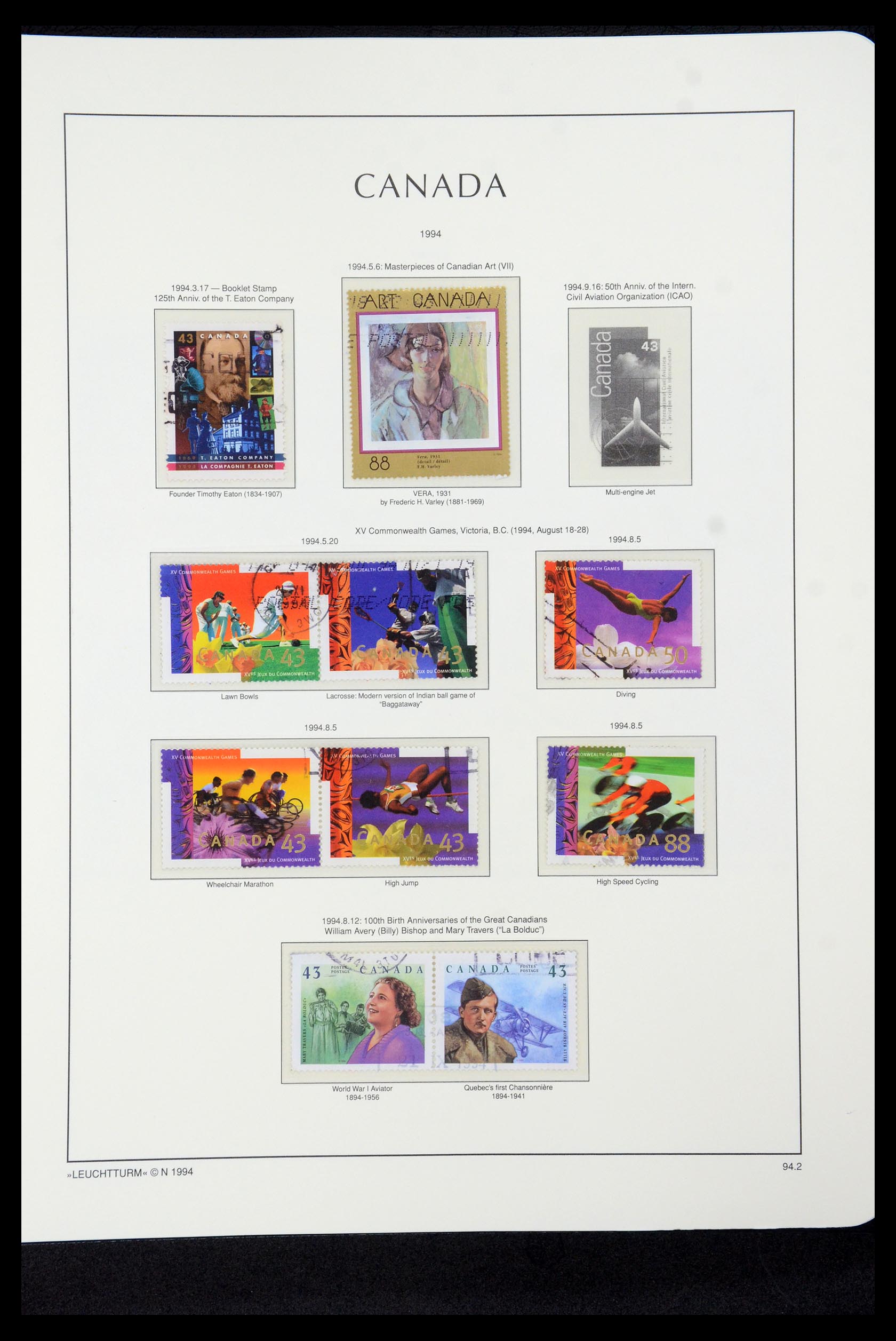 35336 281 - Postzegelverzameling 35336 Canada en provincies 1851-1995.