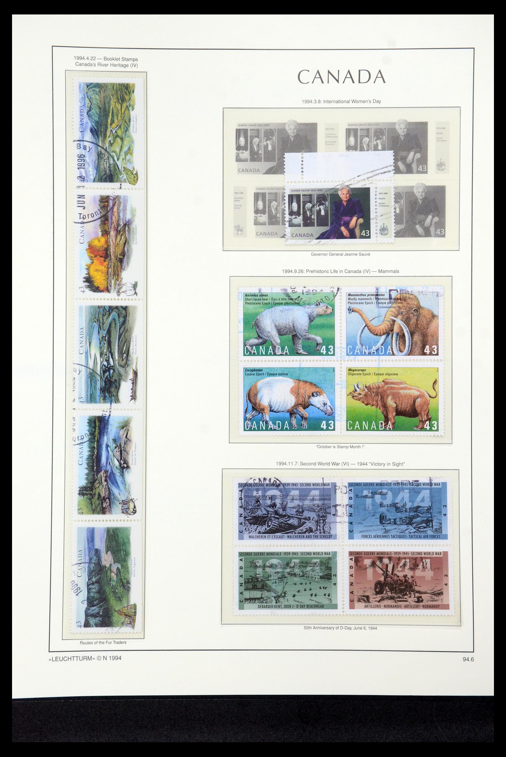 35336 288 - Postzegelverzameling 35336 Canada en provincies 1851-1995.