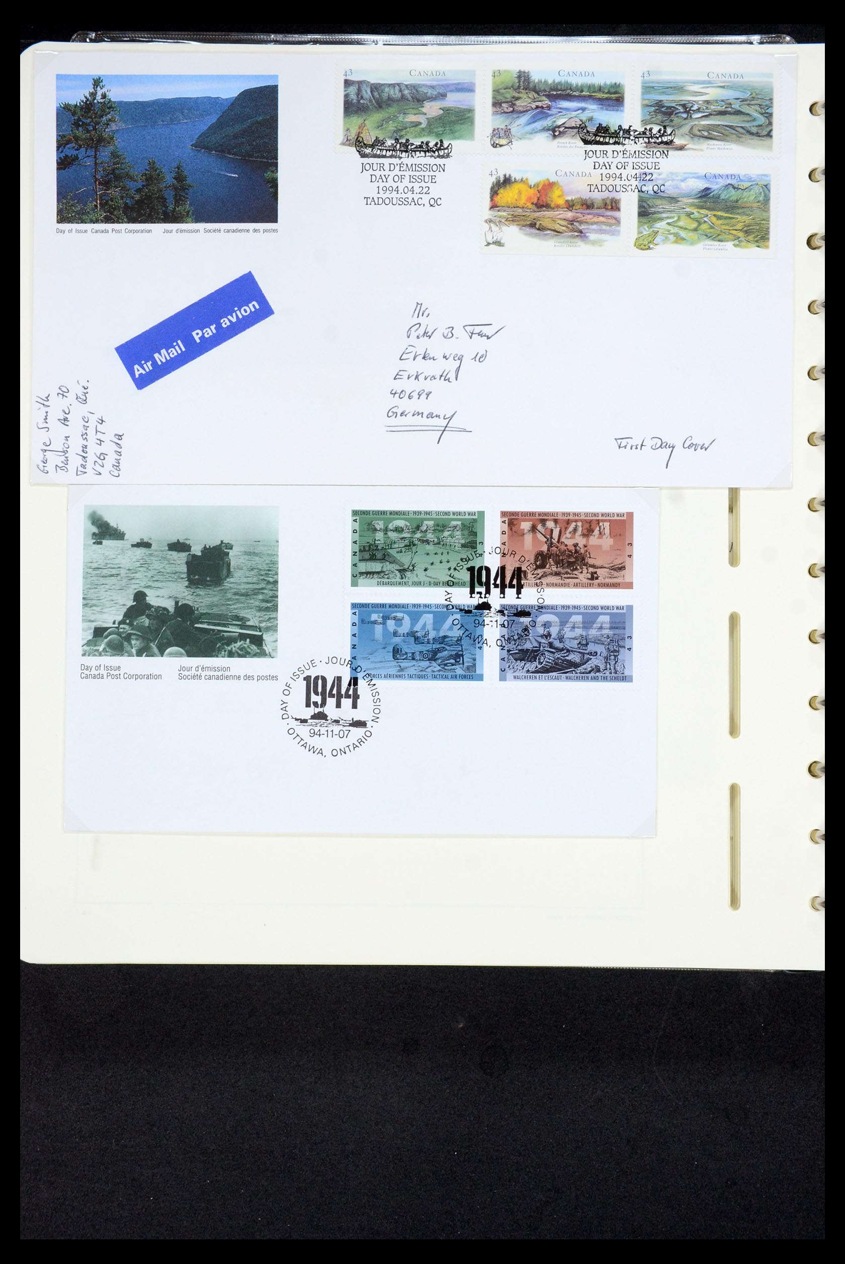 35336 289 - Postzegelverzameling 35336 Canada en provincies 1851-1995.