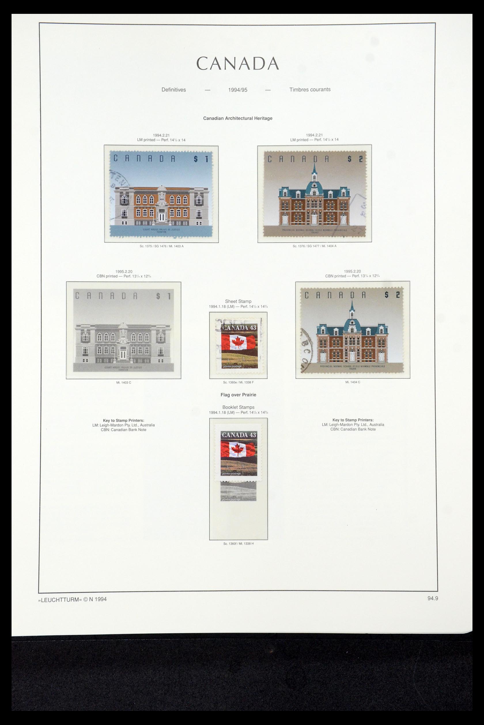 35336 295 - Postzegelverzameling 35336 Canada en provincies 1851-1995.