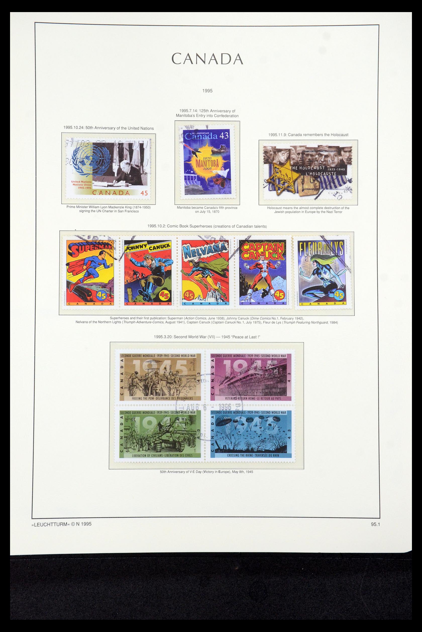 35336 296 - Postzegelverzameling 35336 Canada en provincies 1851-1995.