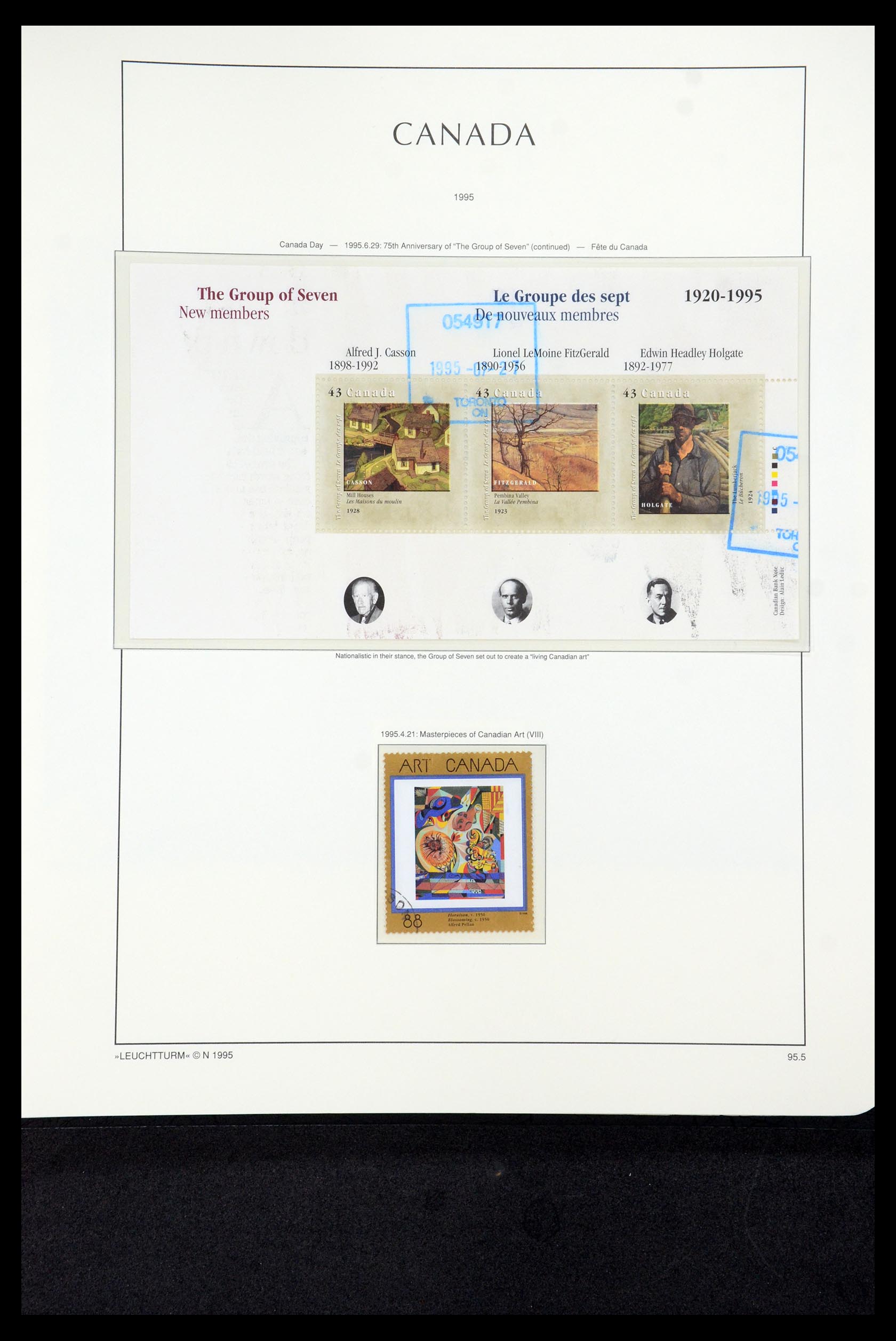 35336 304 - Postzegelverzameling 35336 Canada en provincies 1851-1995.