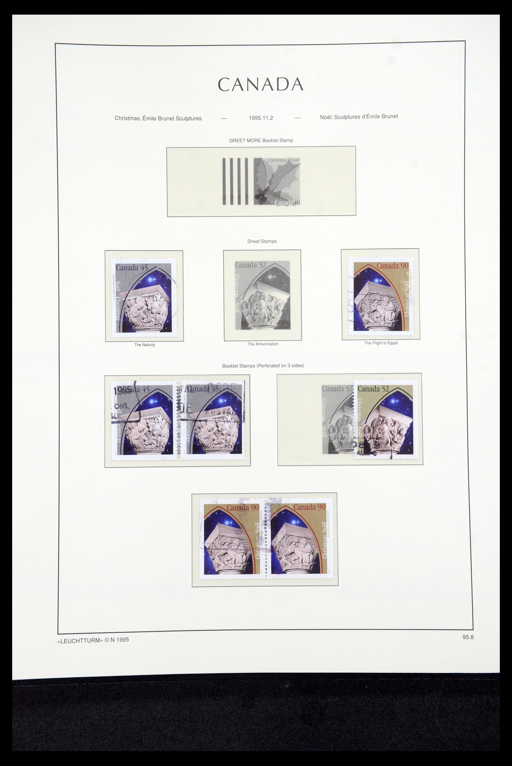 35336 308 - Postzegelverzameling 35336 Canada en provincies 1851-1995.