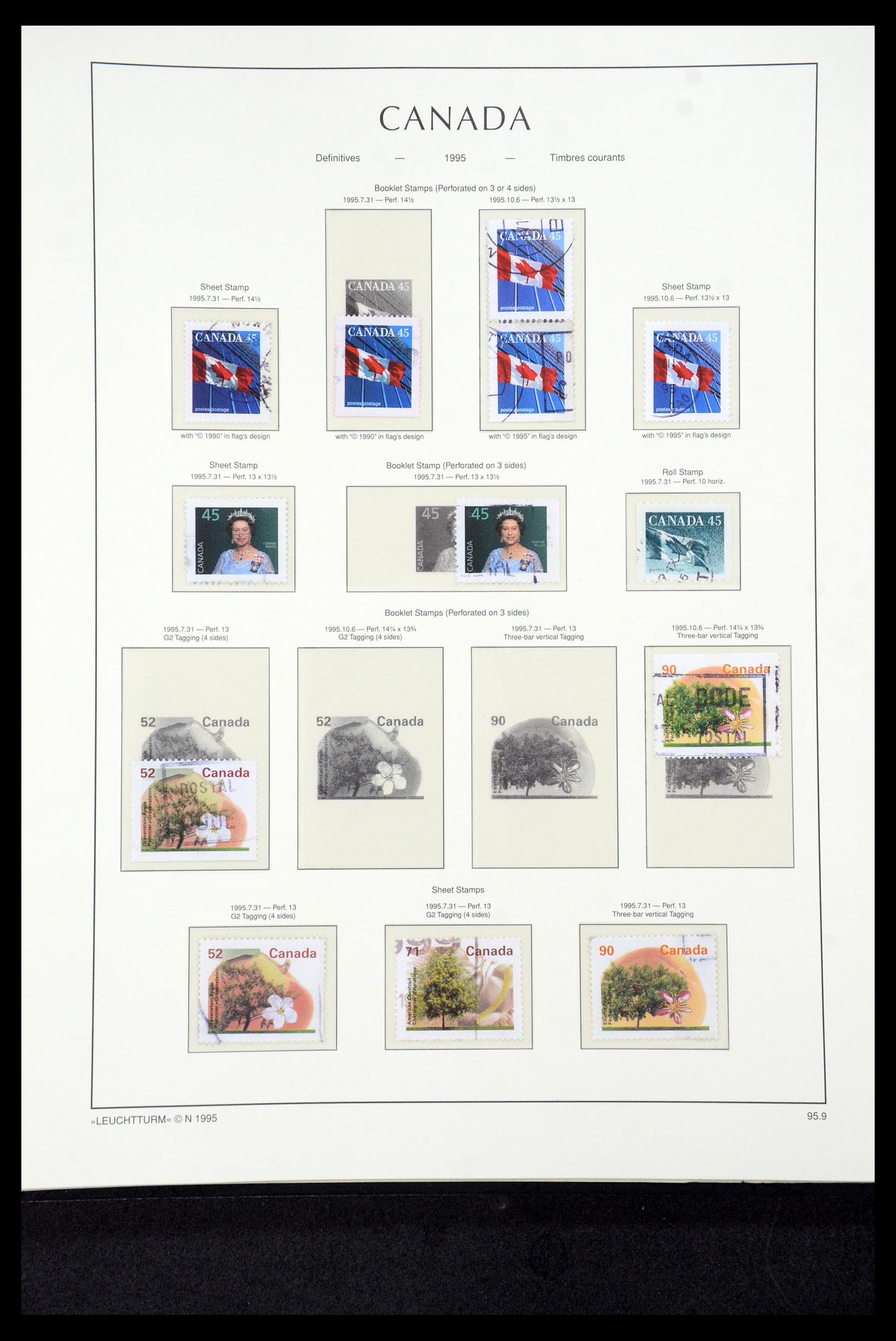 35336 311 - Postzegelverzameling 35336 Canada en provincies 1851-1995.