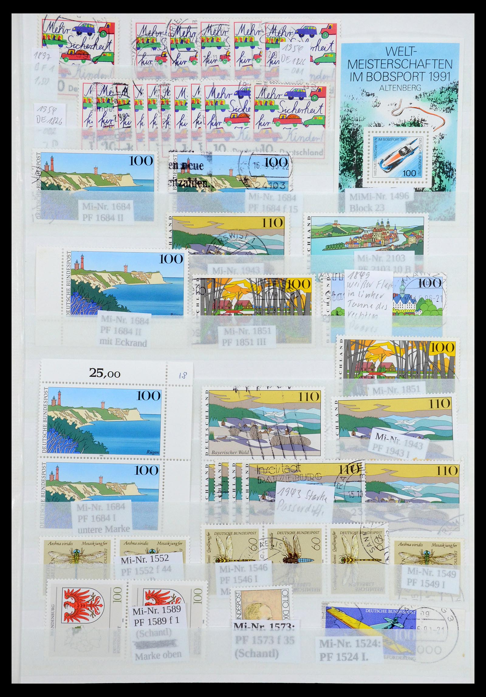 35339 005 - Stamp Collection 35339 Germany plateflaws and varieties 1872-2000.