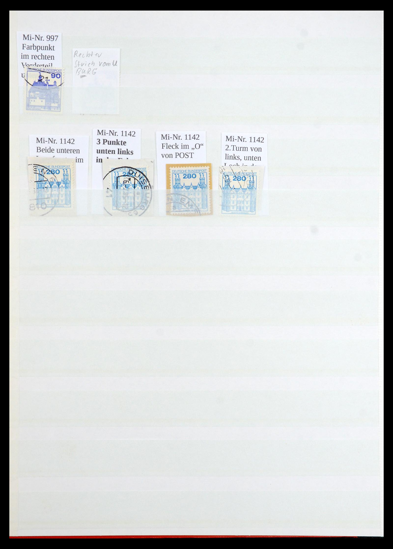 35339 016 - Postzegelverzameling 35339 Duitsland plaatfouten en variëteiten 1872-