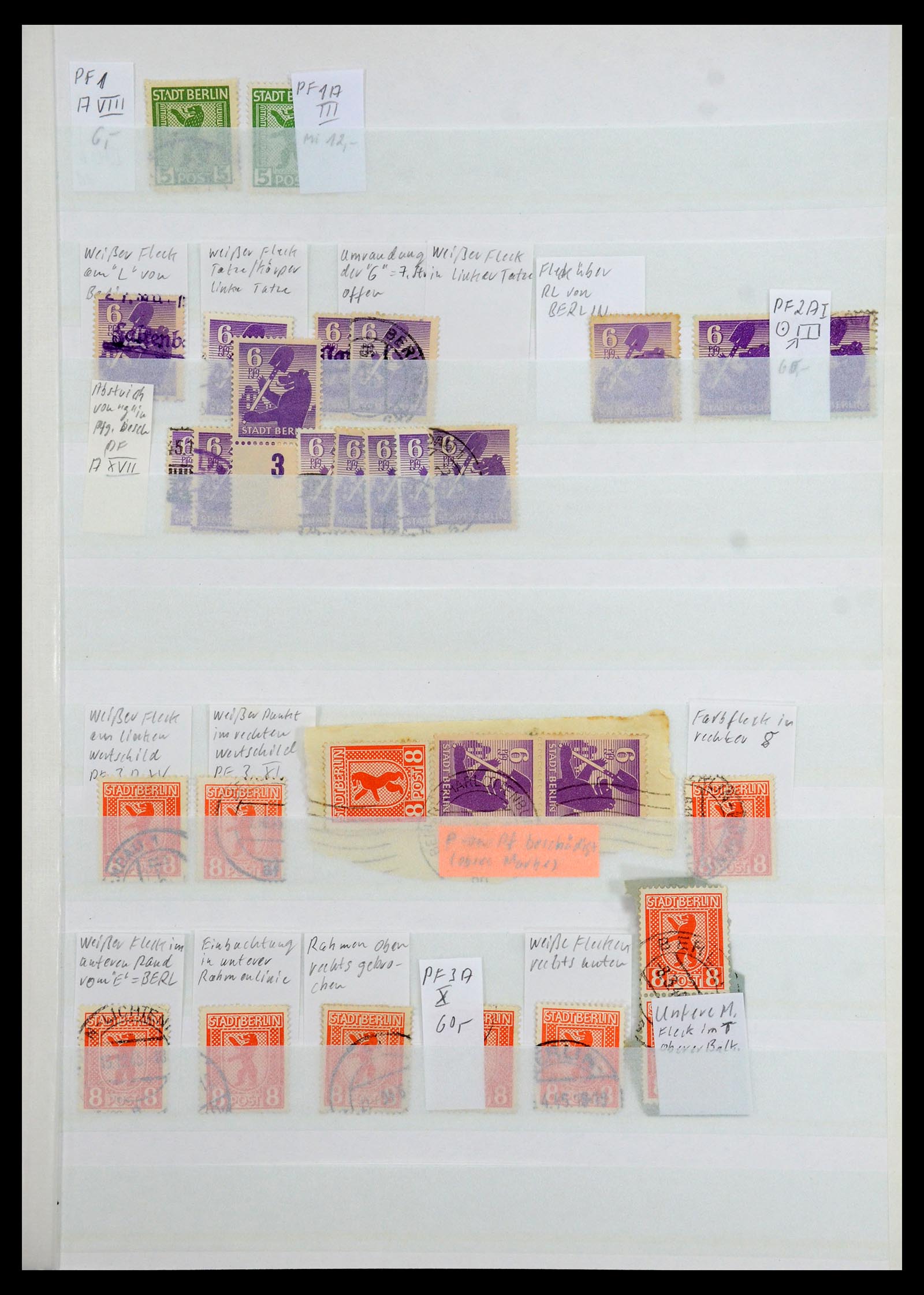 35339 022 - Postzegelverzameling 35339 Duitsland plaatfouten en variëteiten 1872-