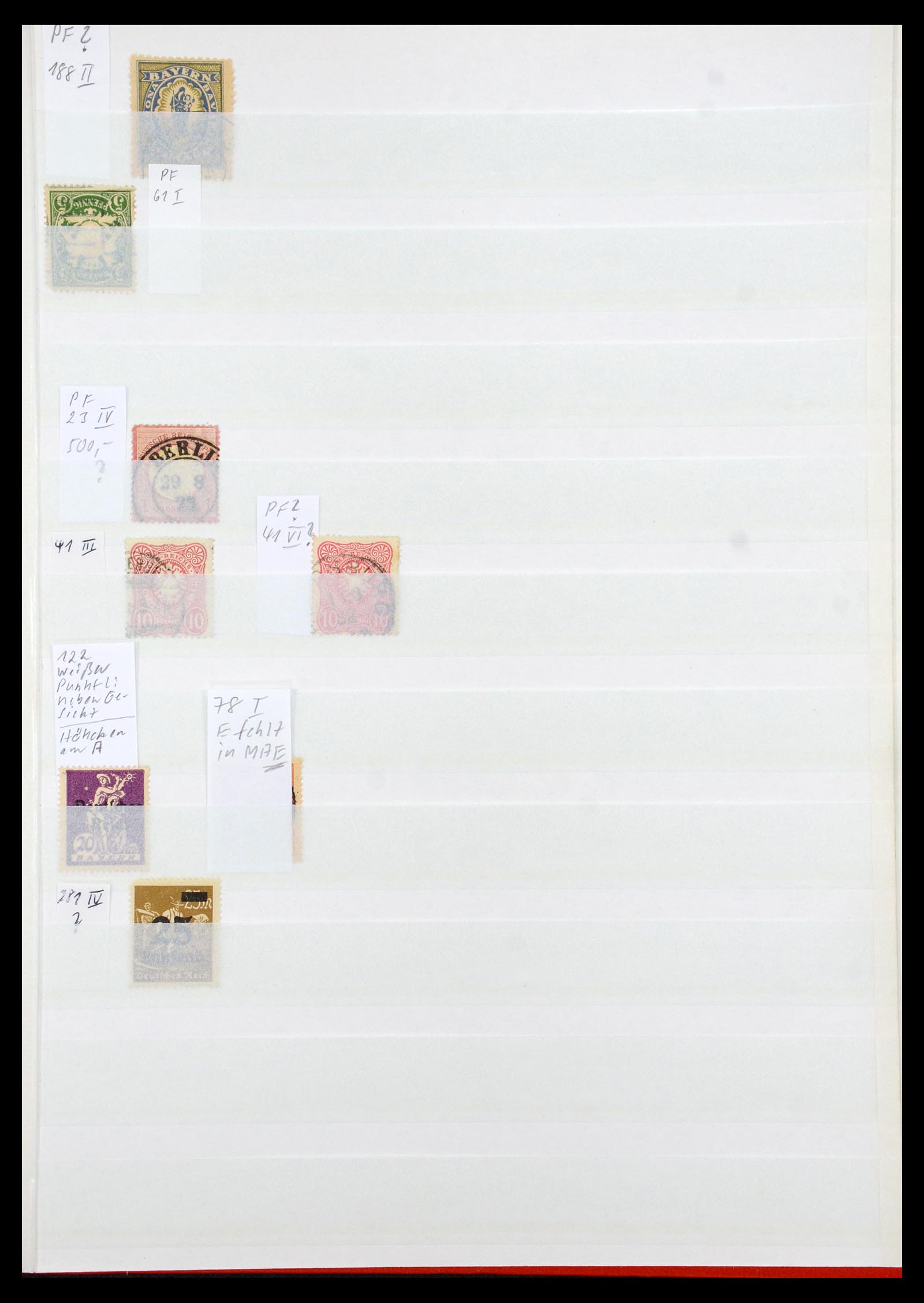 35339 048 - Postzegelverzameling 35339 Duitsland plaatfouten en variëteiten 1872-