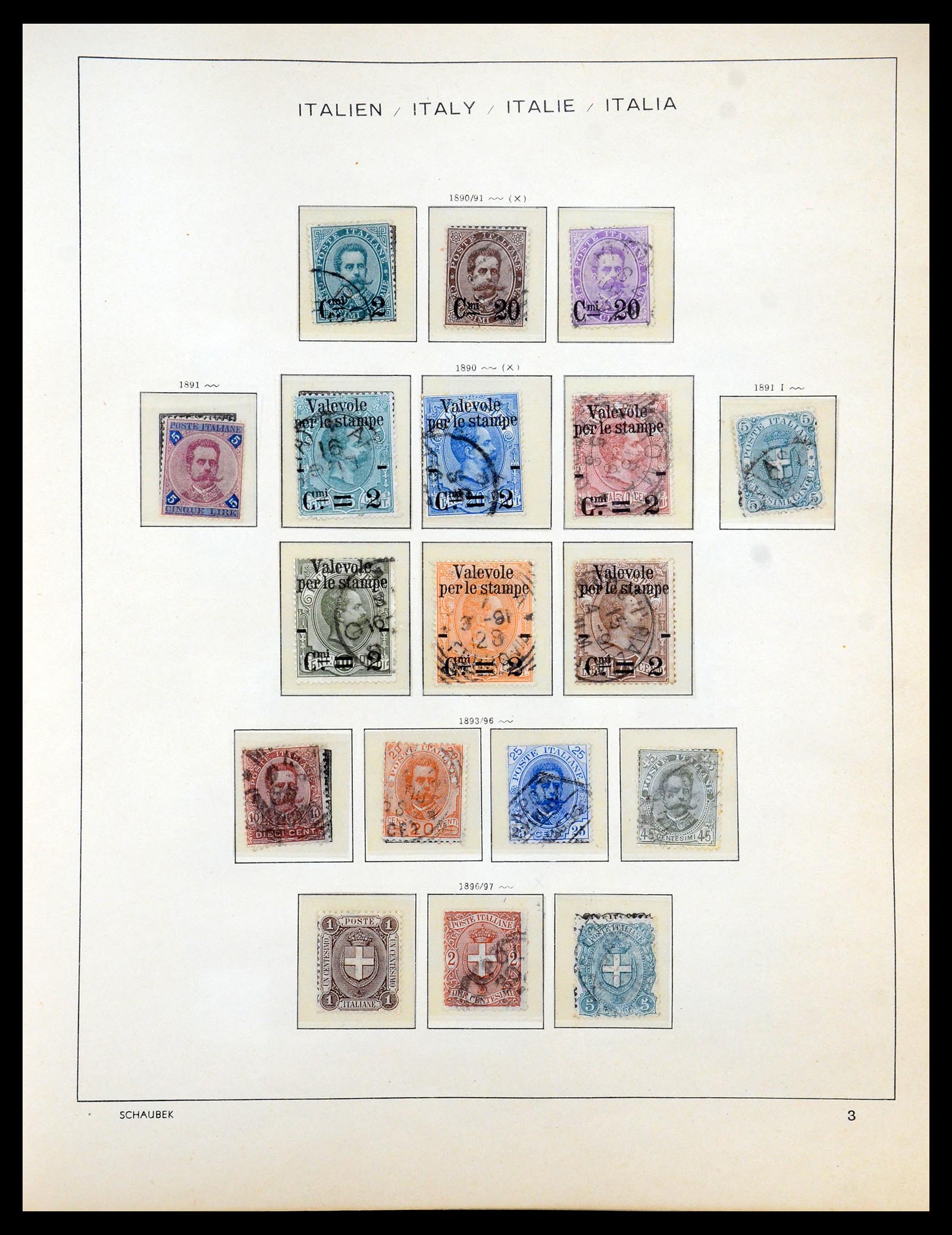 35340 003 - Postzegelverzameling 35340 Italië 1861-1996.