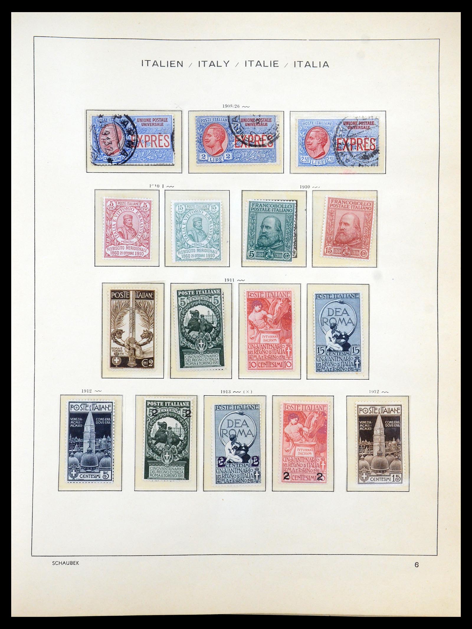 35340 006 - Postzegelverzameling 35340 Italië 1861-1996.