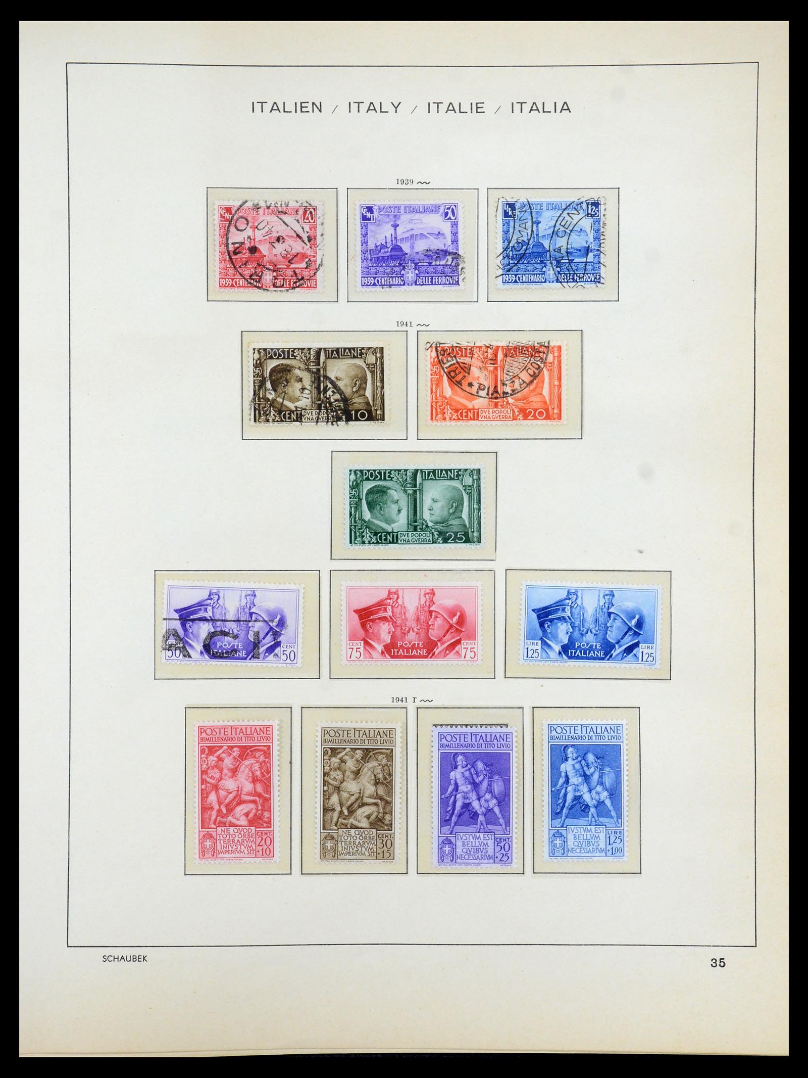 35340 037 - Postzegelverzameling 35340 Italië 1861-1996.