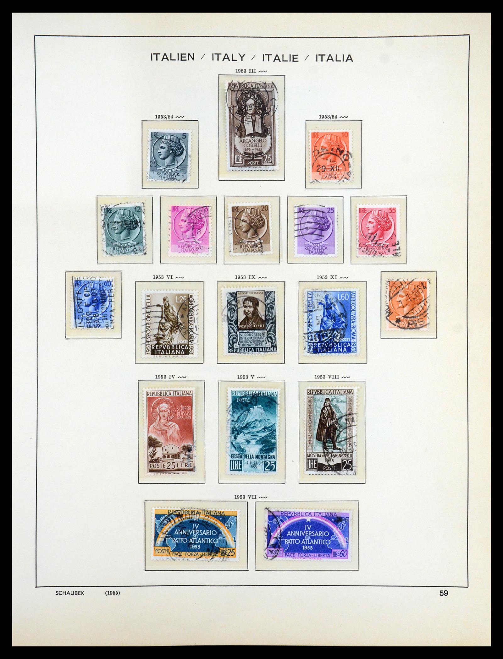 35340 054 - Postzegelverzameling 35340 Italië 1861-1996.