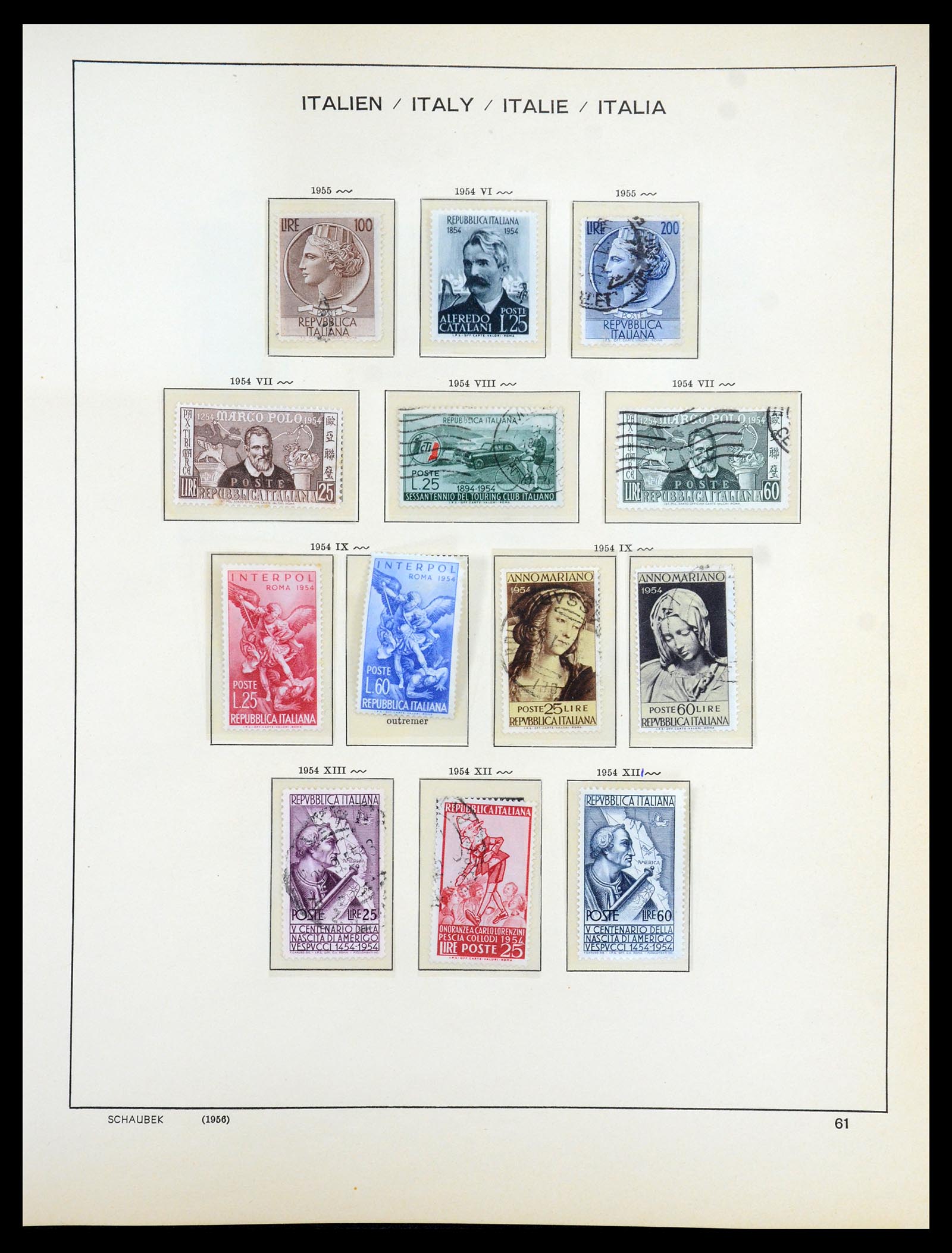 35340 056 - Postzegelverzameling 35340 Italië 1861-1996.