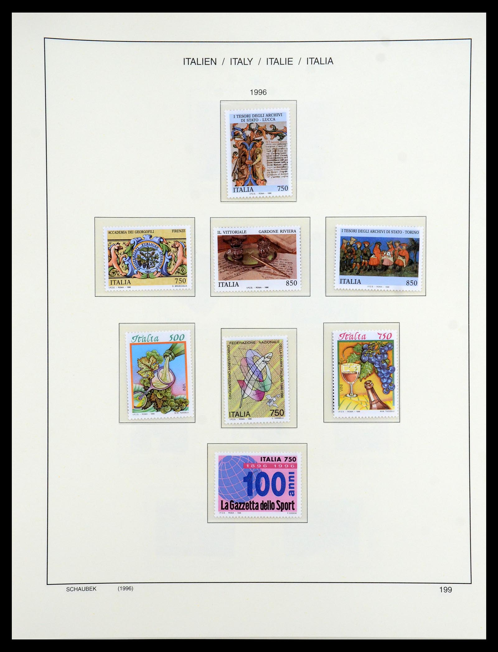 35340 263 - Postzegelverzameling 35340 Italië 1861-1996.