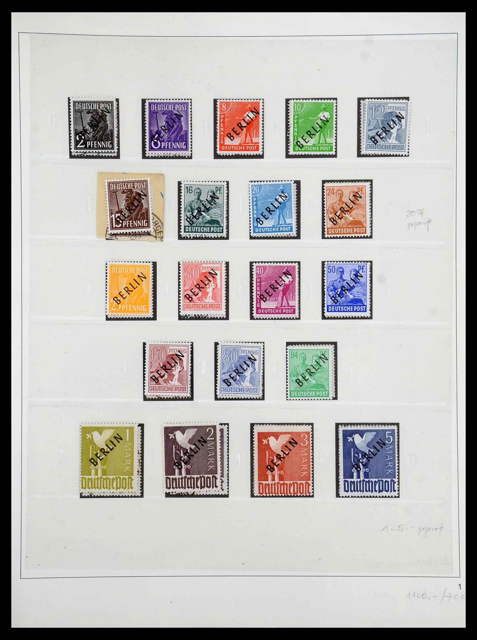 35341 001 - Postzegelverzameling 35341 Berlijn 1948-1974.