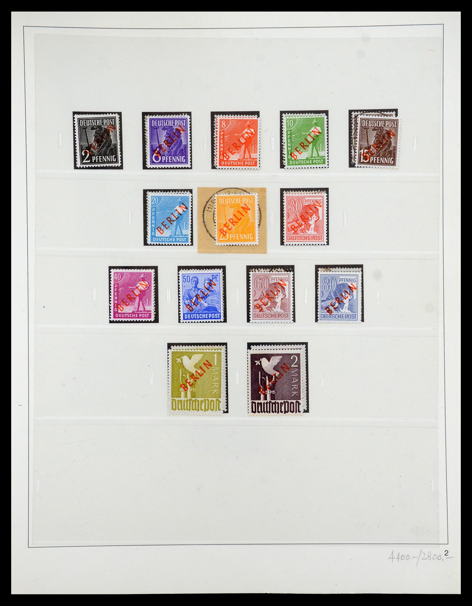 35341 003 - Postzegelverzameling 35341 Berlijn 1948-1974.