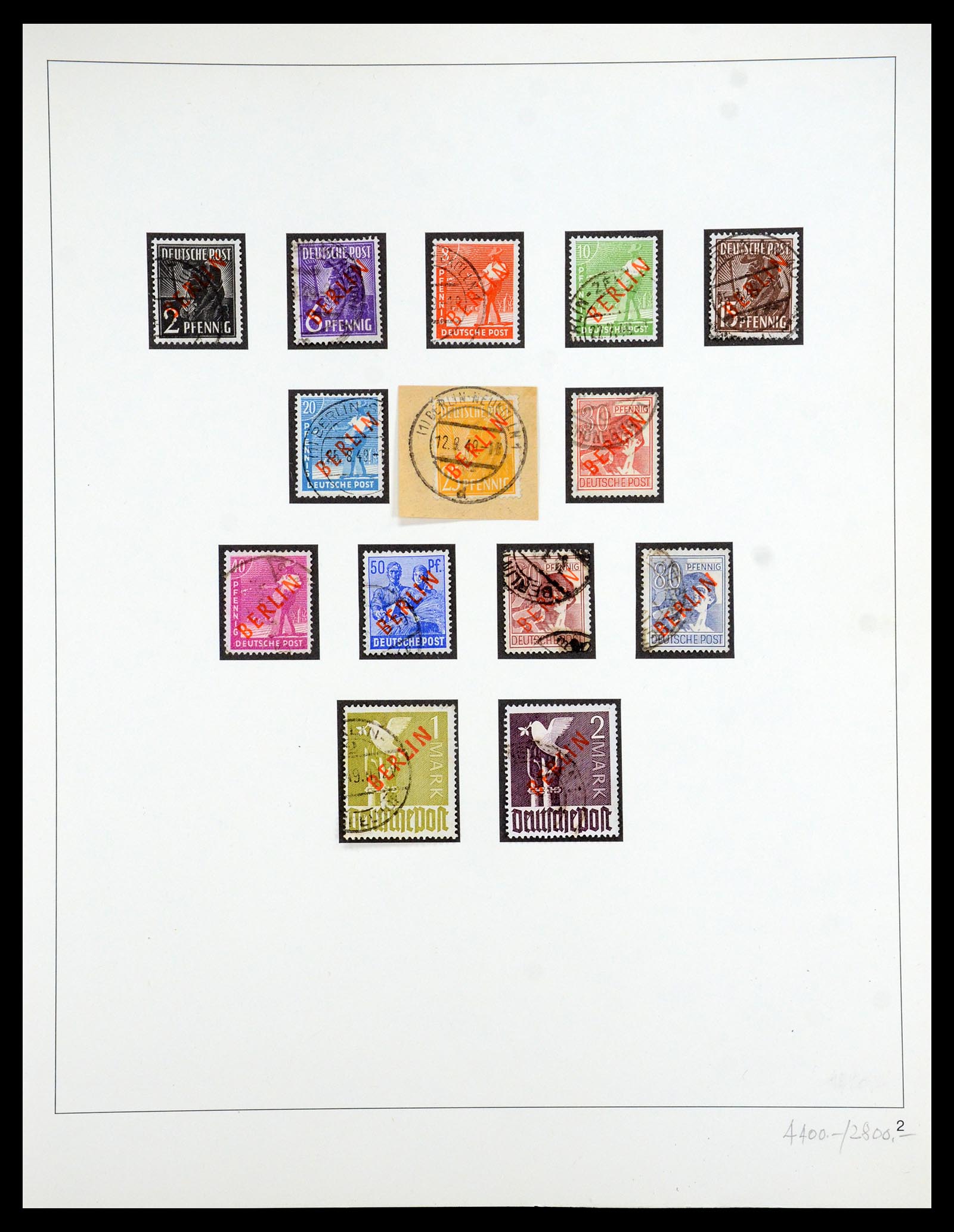 35341 004 - Postzegelverzameling 35341 Berlijn 1948-1974.