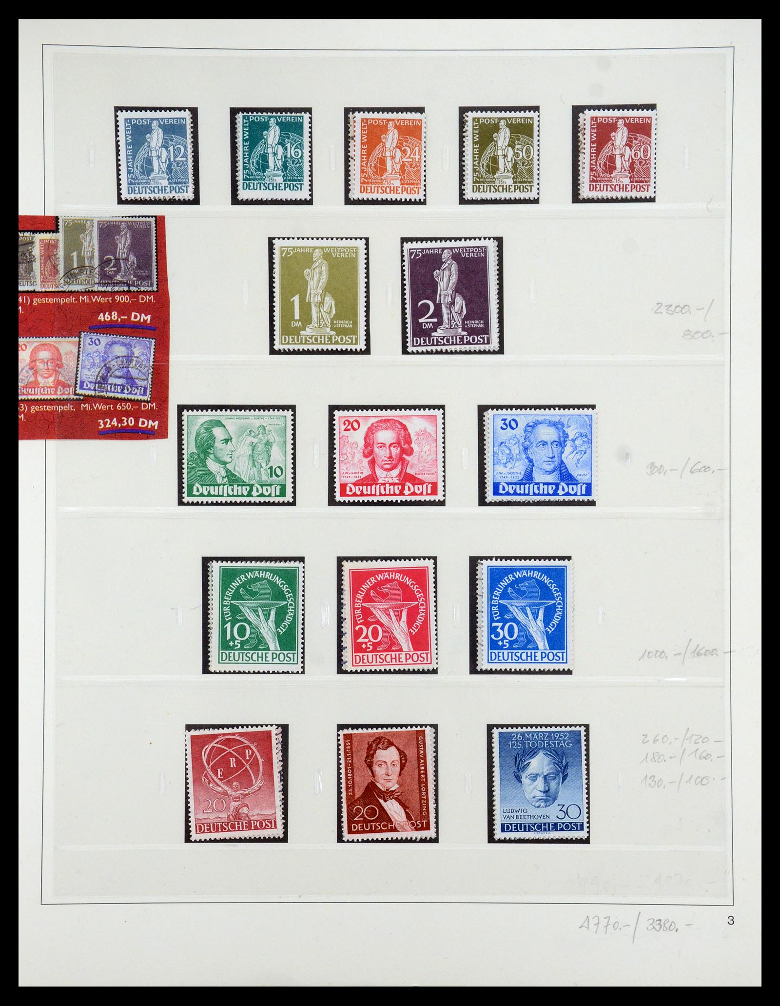 35341 006 - Postzegelverzameling 35341 Berlijn 1948-1974.