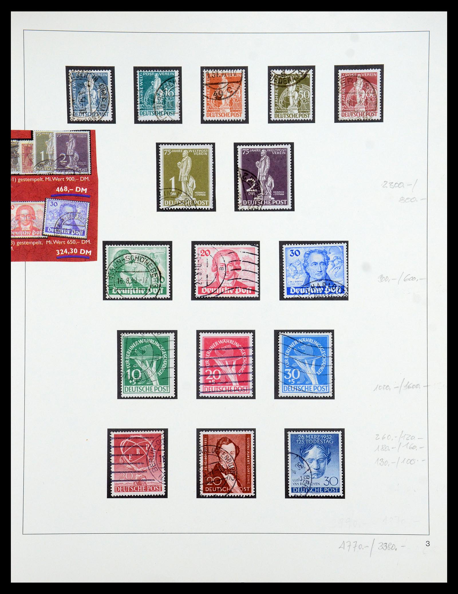 35341 007 - Postzegelverzameling 35341 Berlijn 1948-1974.