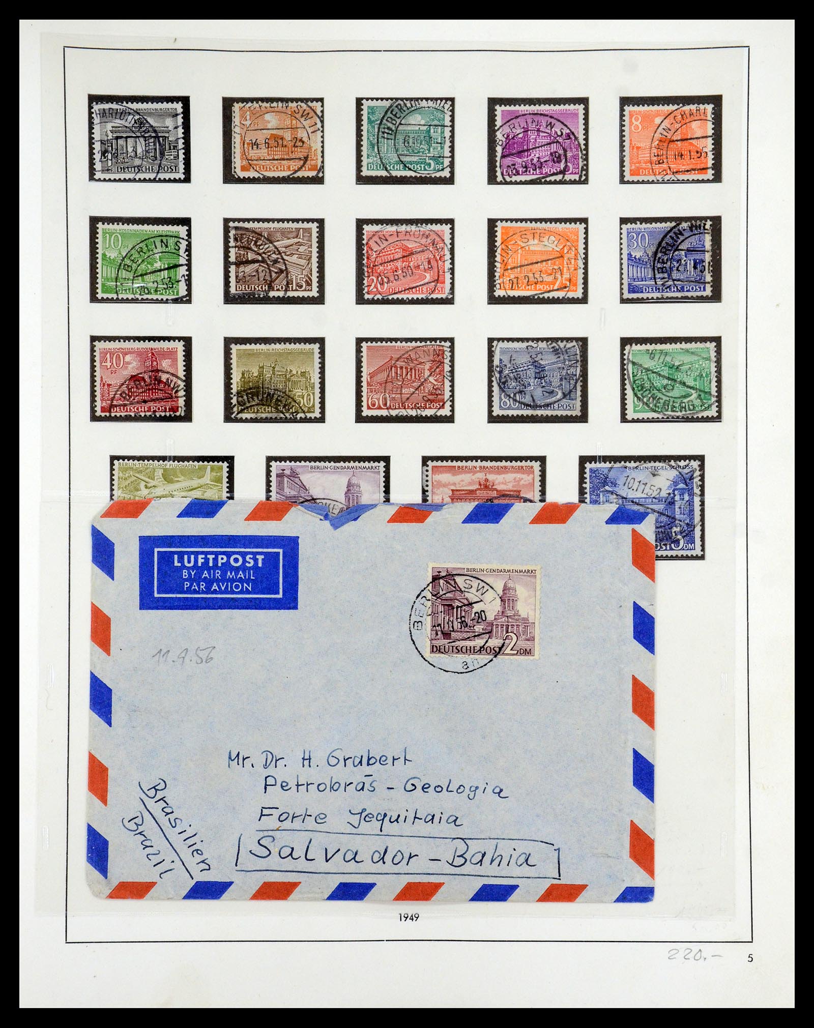 35341 011 - Postzegelverzameling 35341 Berlijn 1948-1974.