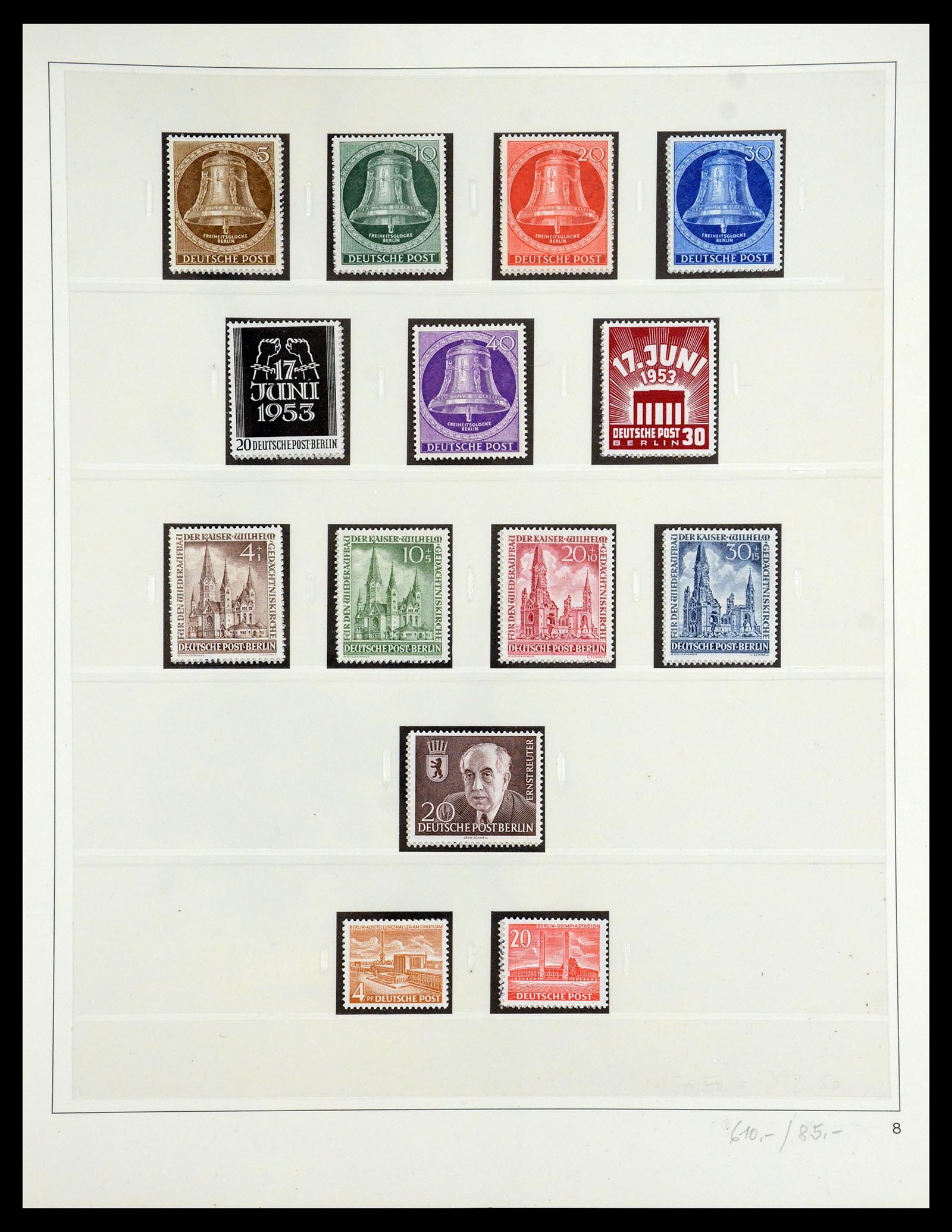 35341 017 - Postzegelverzameling 35341 Berlijn 1948-1974.