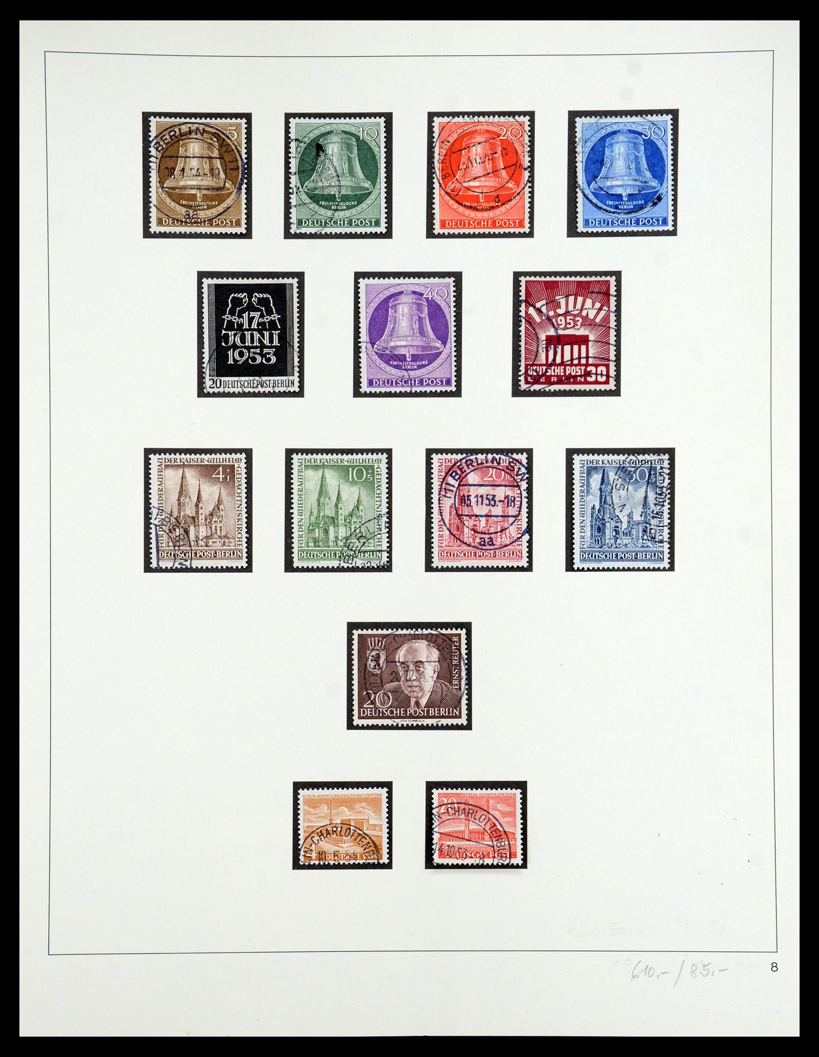 35341 018 - Postzegelverzameling 35341 Berlijn 1948-1974.