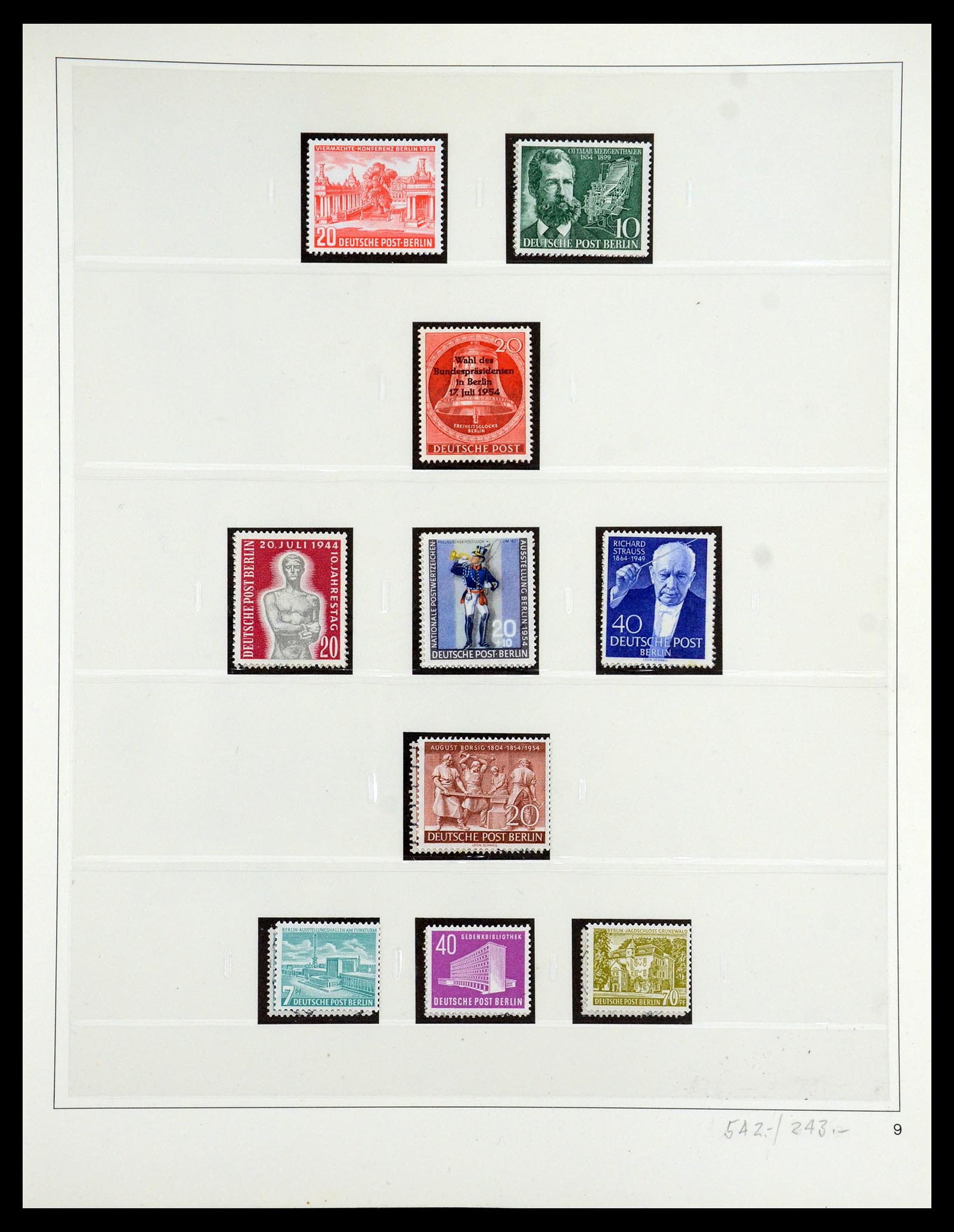 35341 019 - Postzegelverzameling 35341 Berlijn 1948-1974.