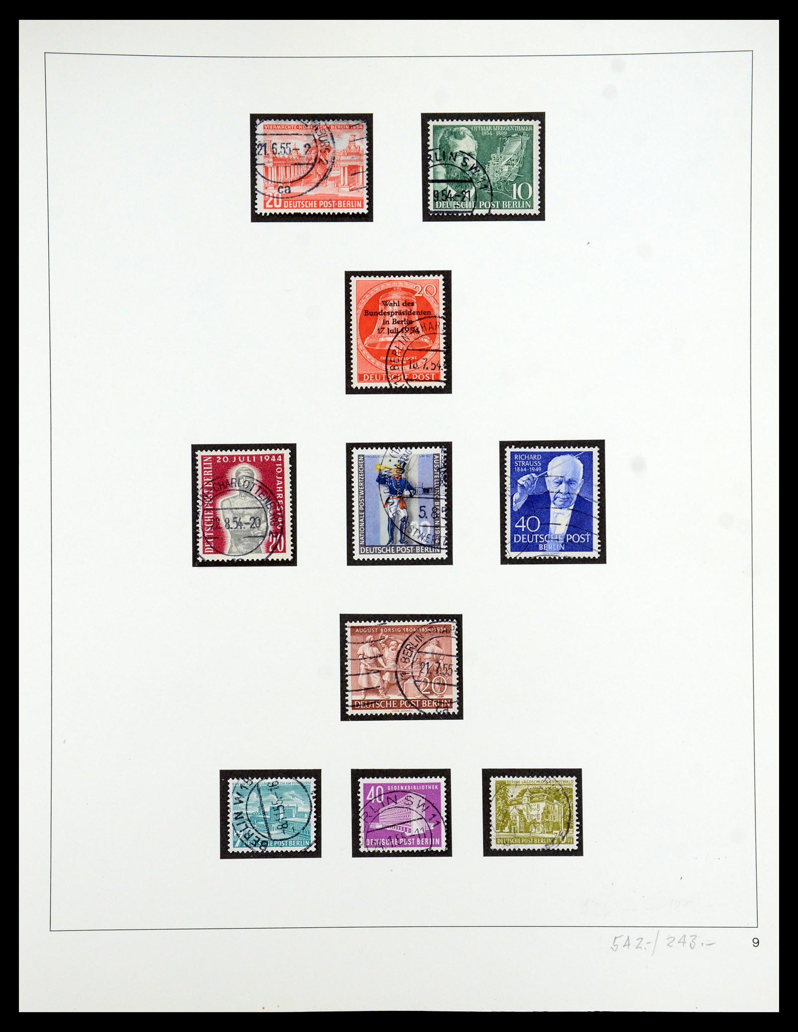 35341 020 - Postzegelverzameling 35341 Berlijn 1948-1974.