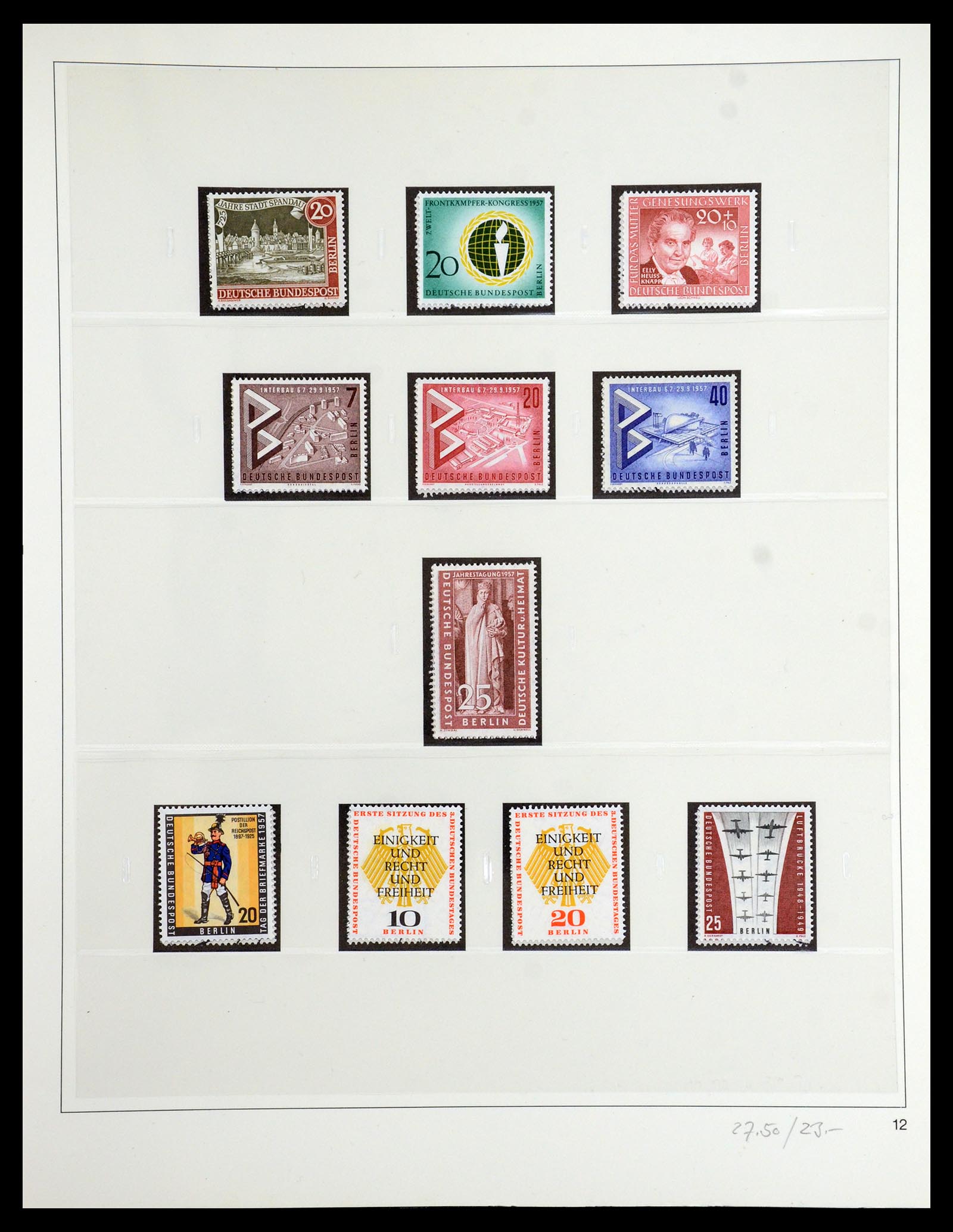 35341 025 - Postzegelverzameling 35341 Berlijn 1948-1974.