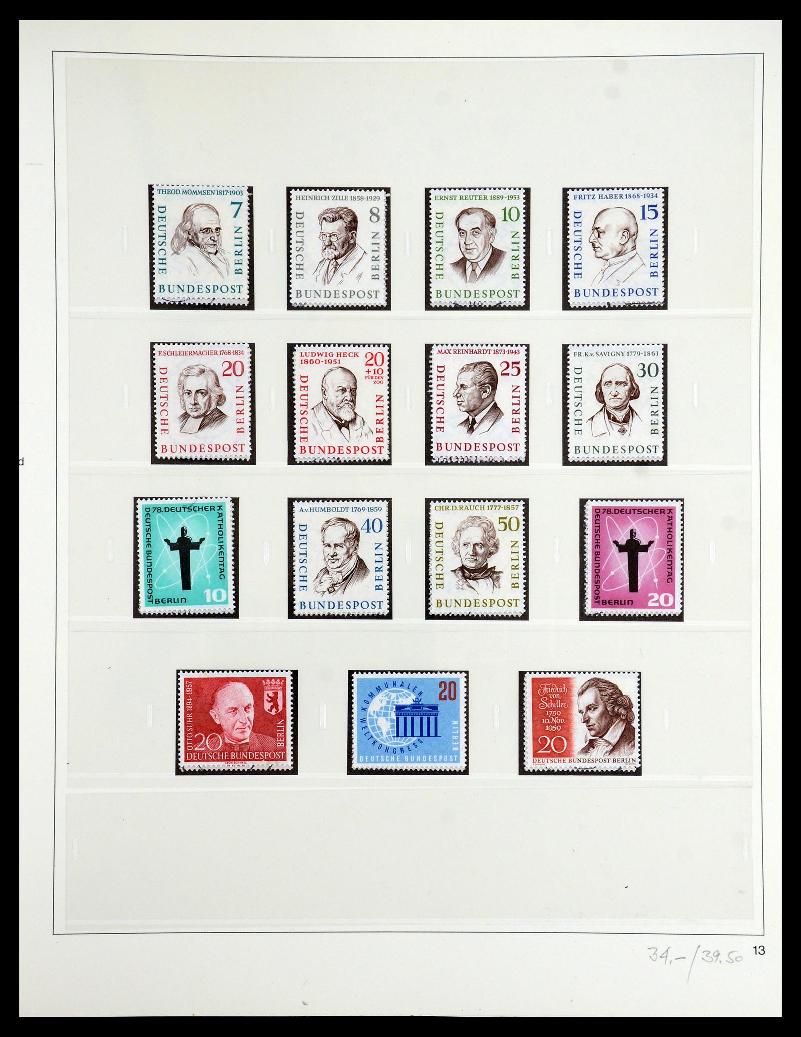 35341 027 - Postzegelverzameling 35341 Berlijn 1948-1974.