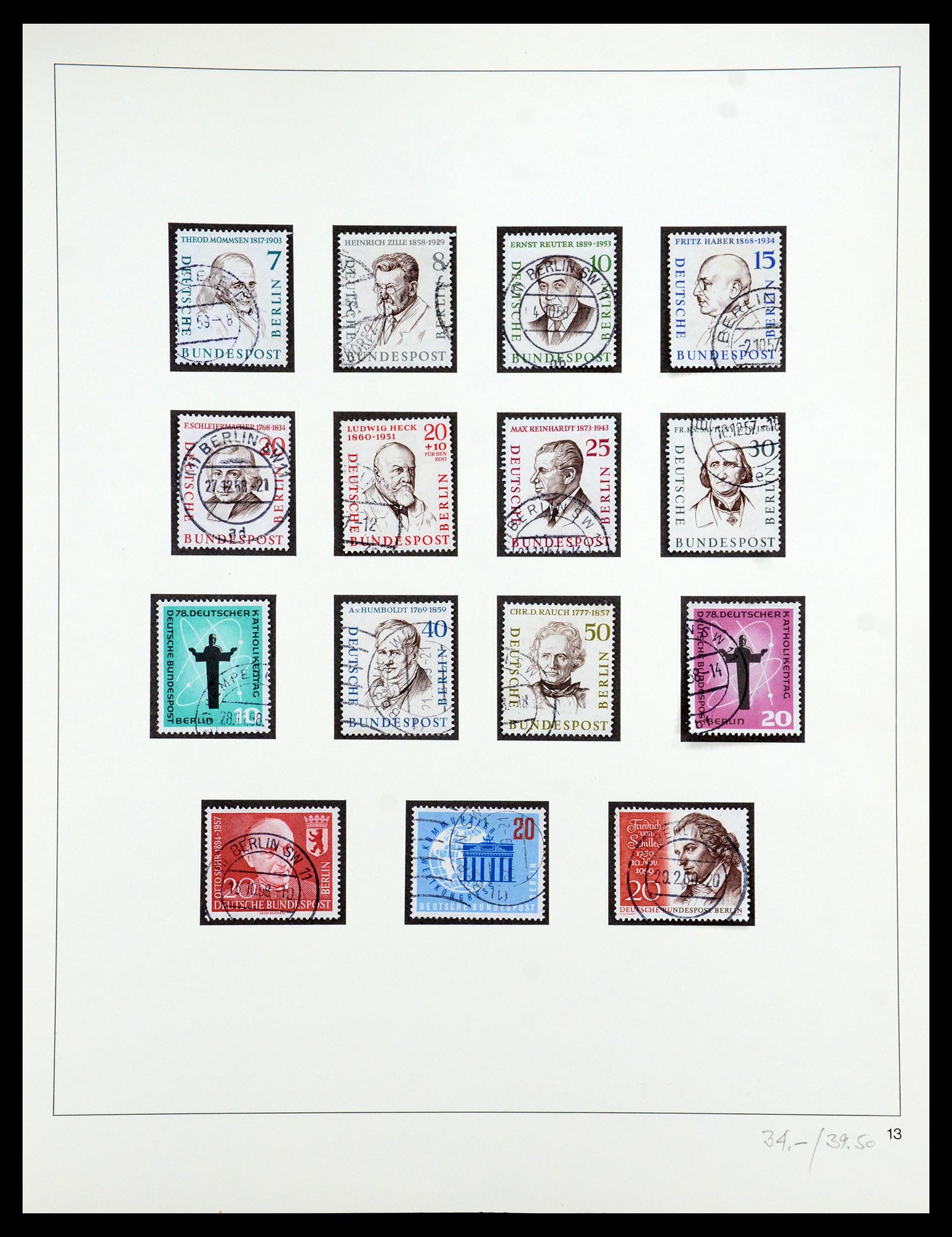 35341 028 - Postzegelverzameling 35341 Berlijn 1948-1974.