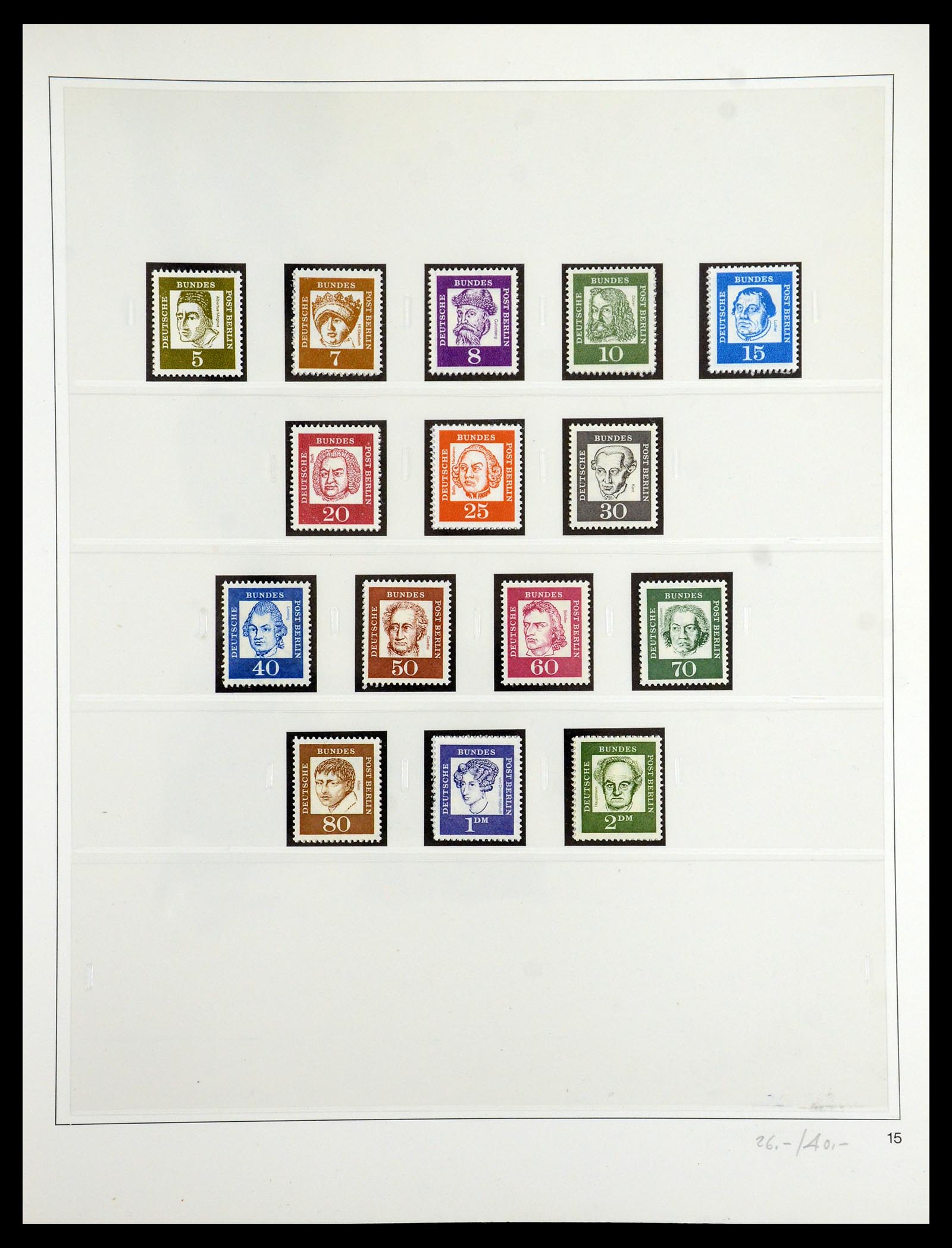 35341 031 - Postzegelverzameling 35341 Berlijn 1948-1974.