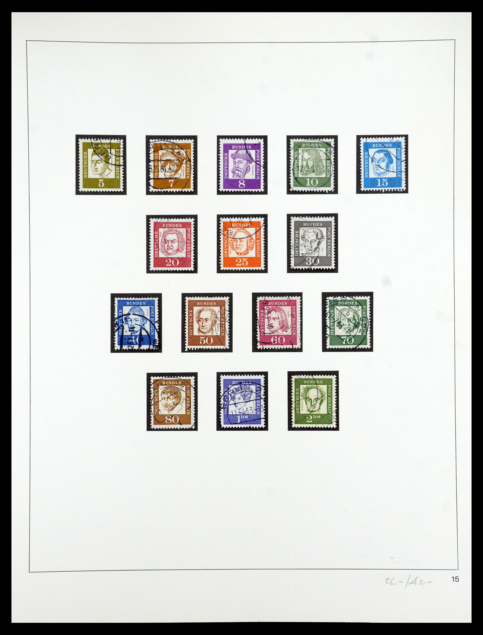 35341 032 - Postzegelverzameling 35341 Berlijn 1948-1974.
