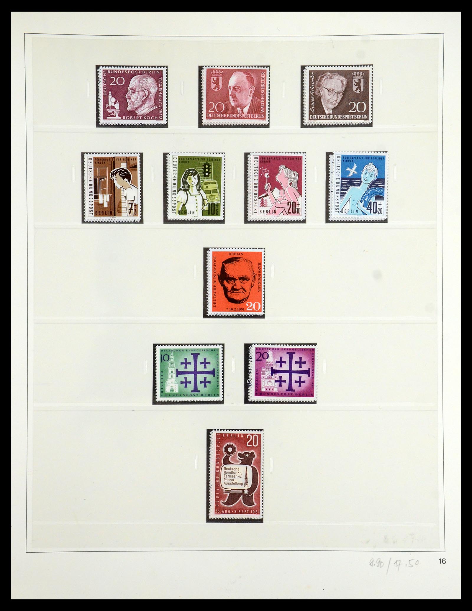 35341 033 - Postzegelverzameling 35341 Berlijn 1948-1974.
