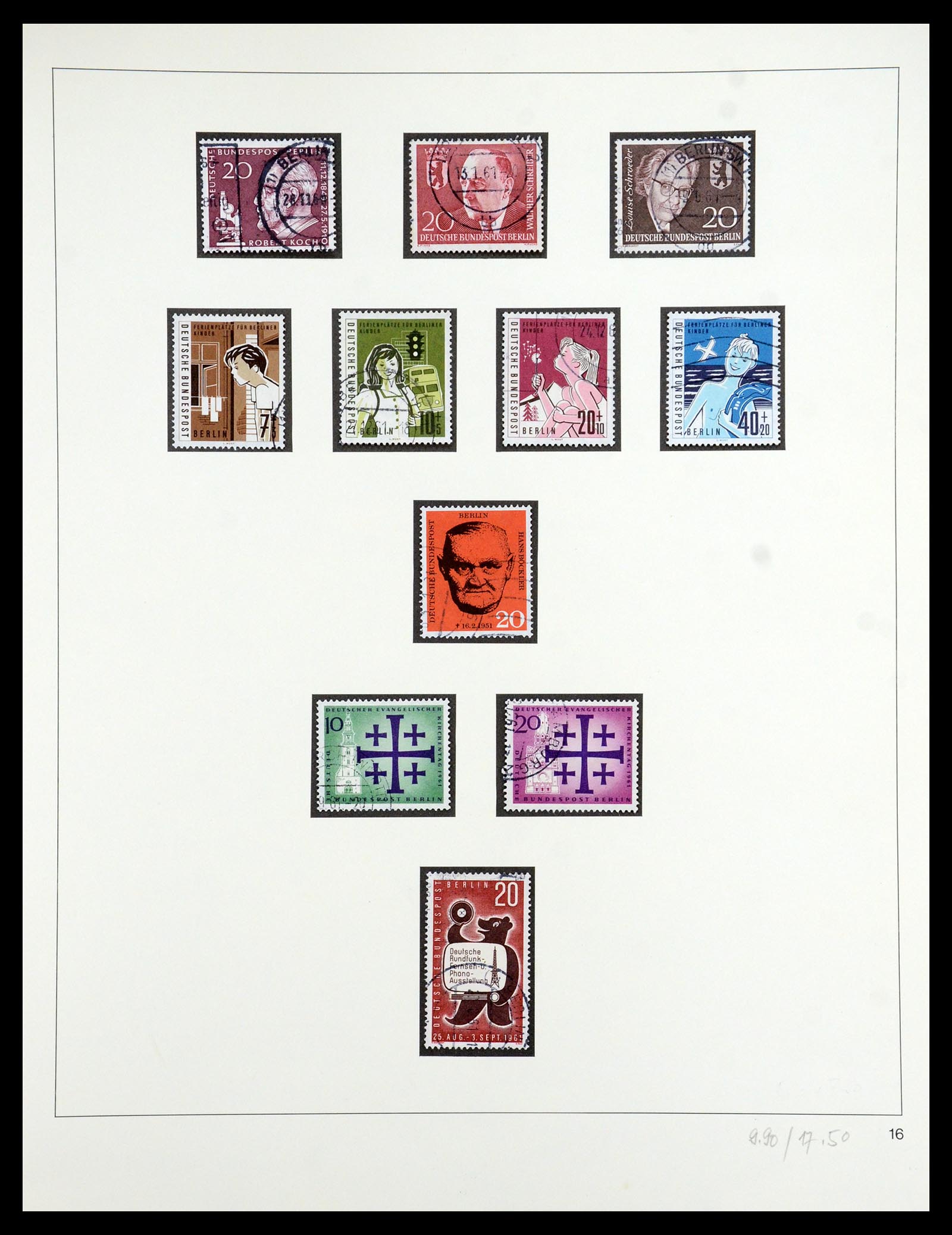 35341 034 - Postzegelverzameling 35341 Berlijn 1948-1974.