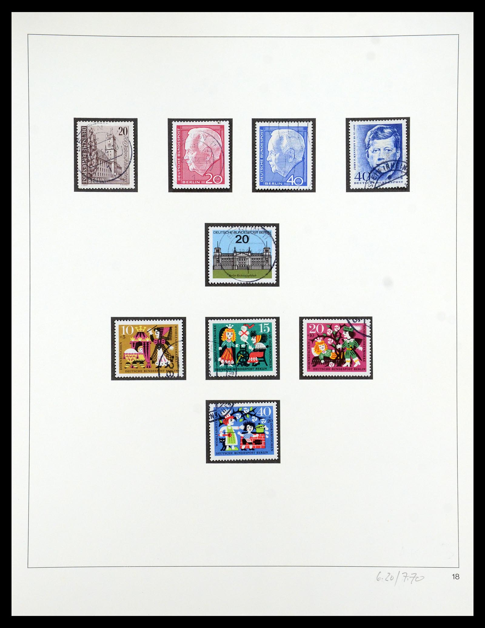 35341 038 - Postzegelverzameling 35341 Berlijn 1948-1974.