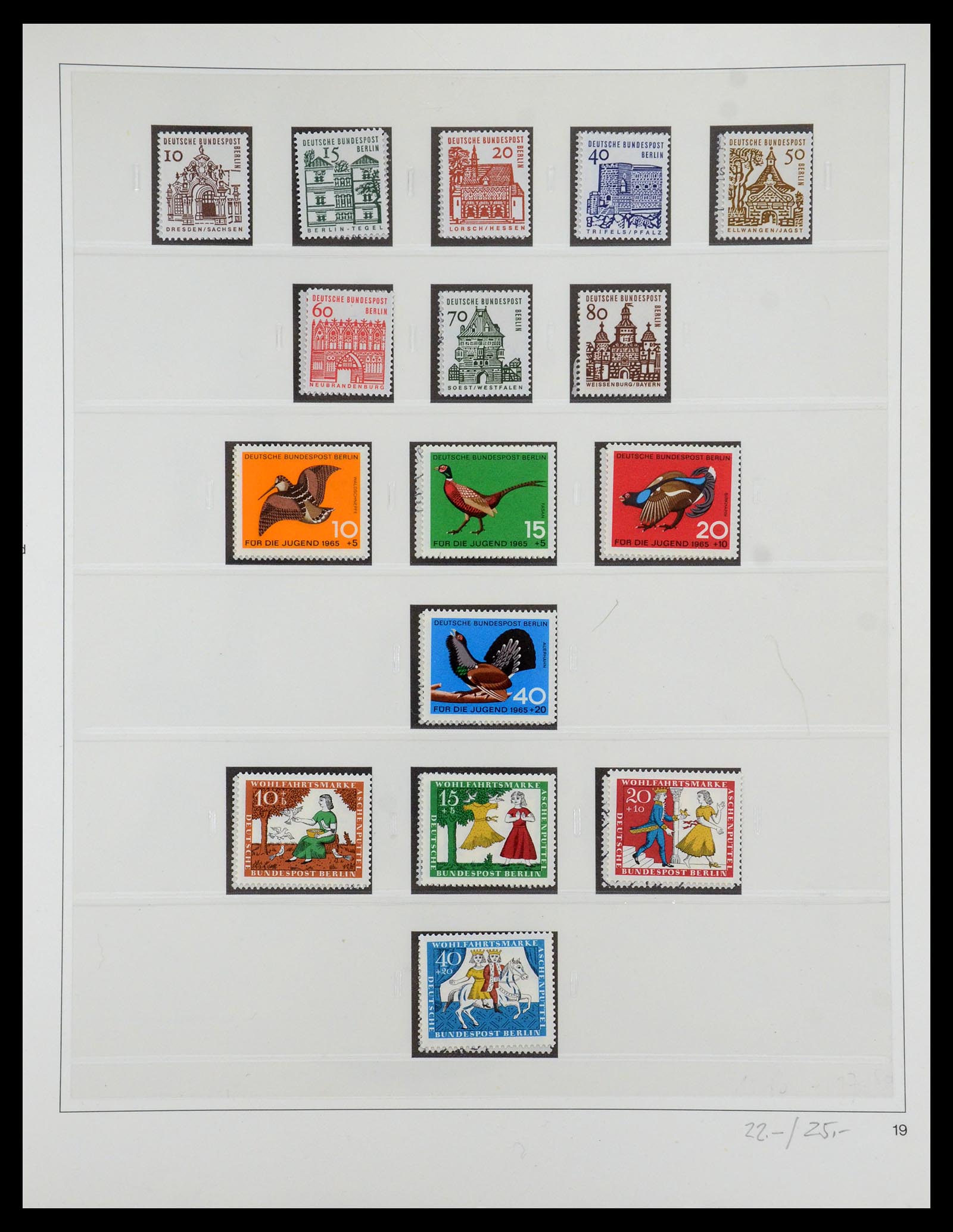35341 039 - Postzegelverzameling 35341 Berlijn 1948-1974.