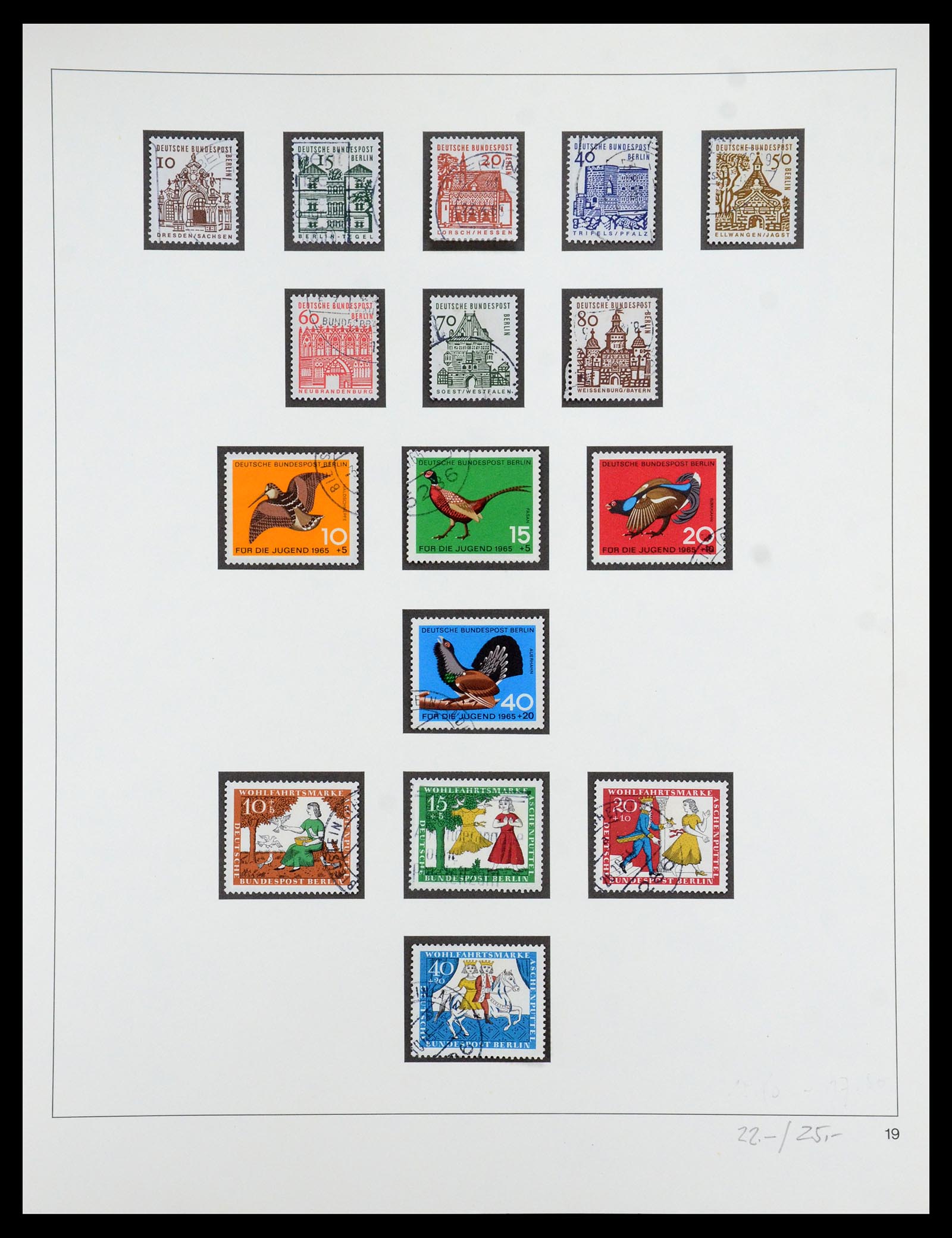 35341 040 - Postzegelverzameling 35341 Berlijn 1948-1974.