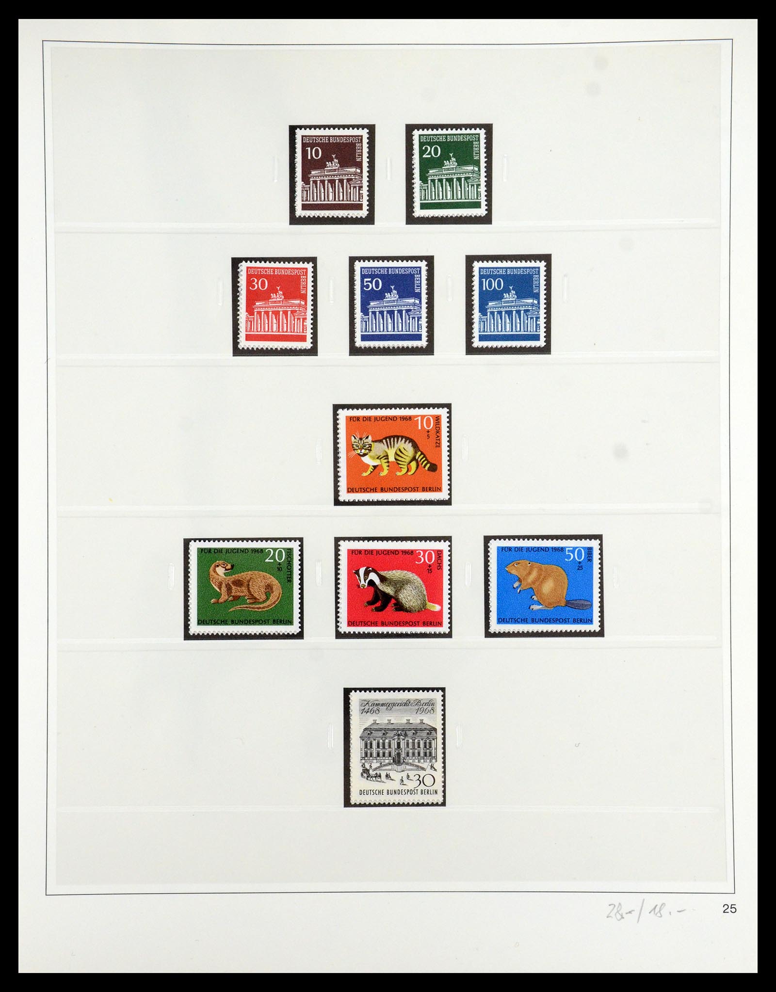 35341 051 - Postzegelverzameling 35341 Berlijn 1948-1974.