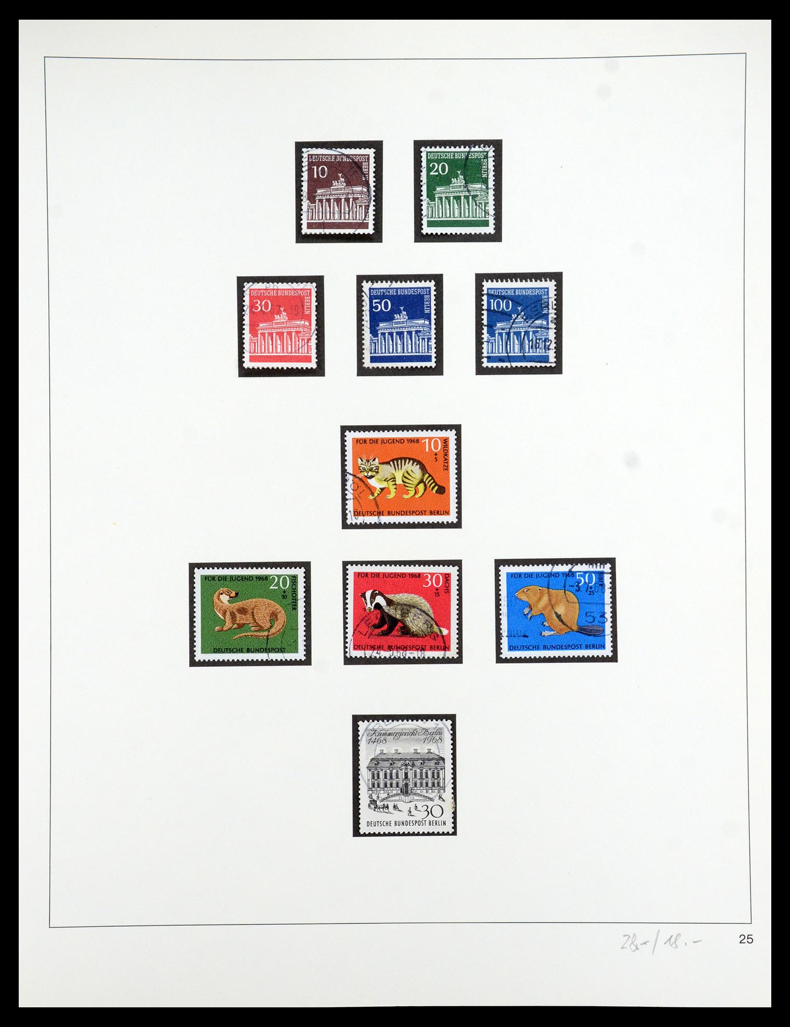 35341 052 - Postzegelverzameling 35341 Berlijn 1948-1974.
