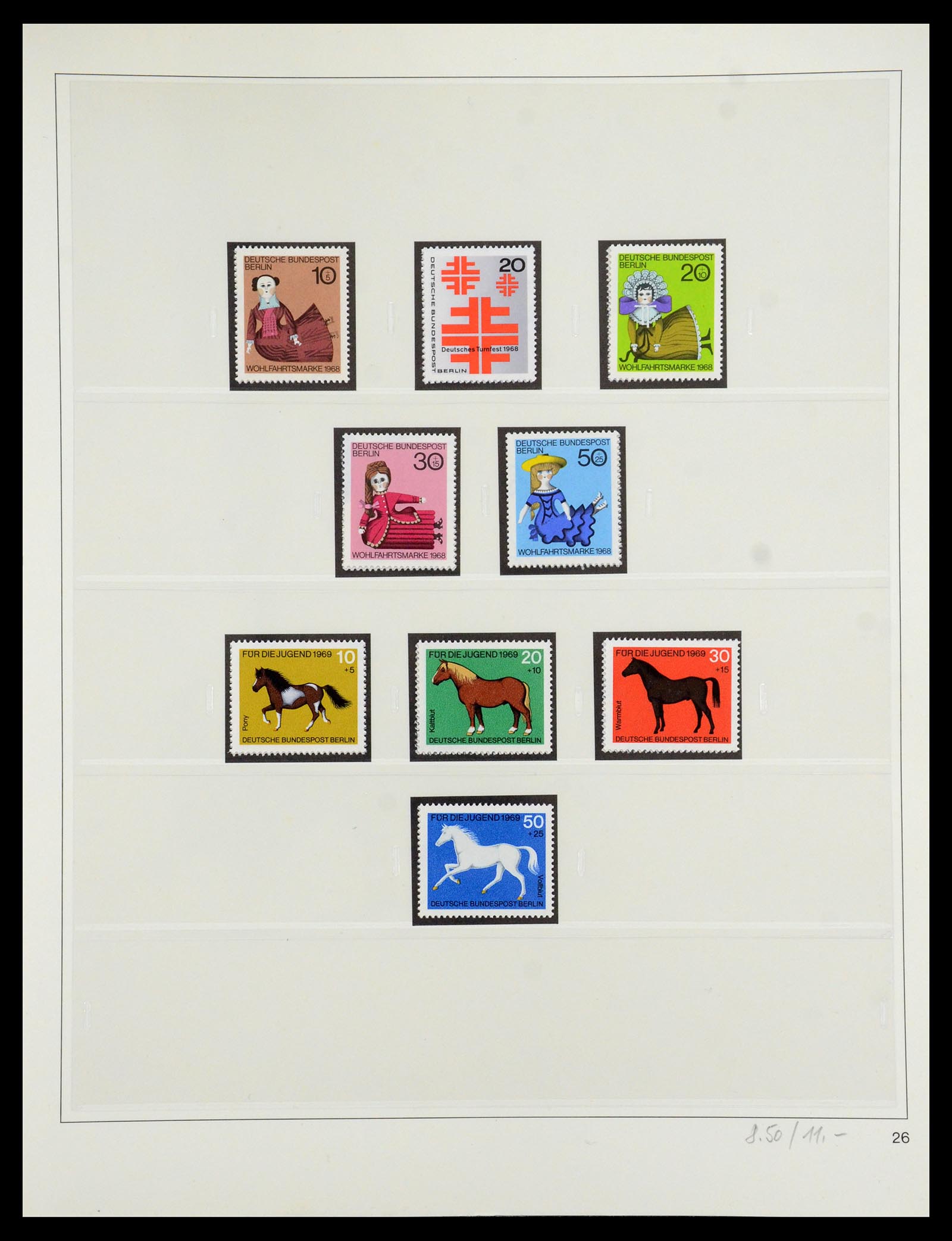 35341 053 - Postzegelverzameling 35341 Berlijn 1948-1974.