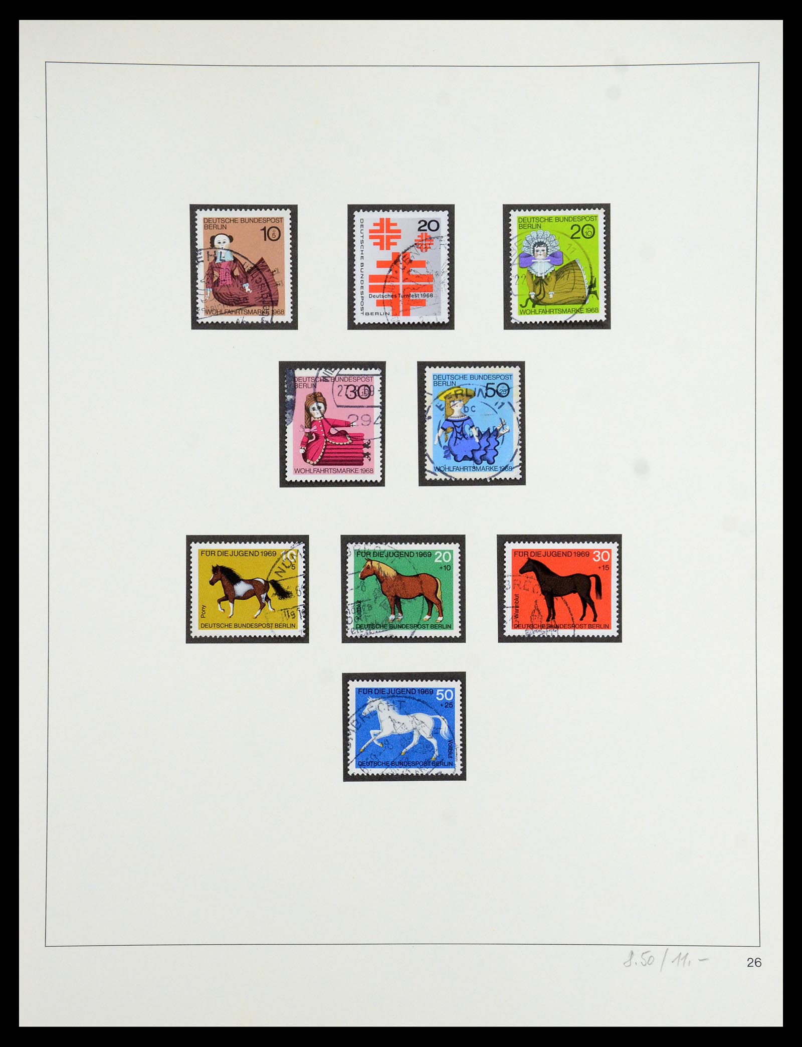 35341 054 - Postzegelverzameling 35341 Berlijn 1948-1974.