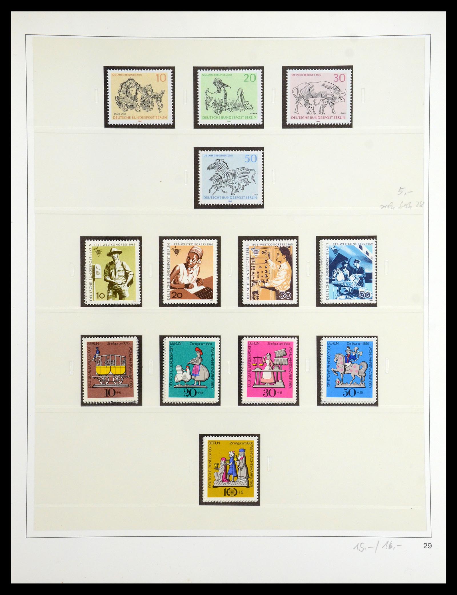 35341 059 - Postzegelverzameling 35341 Berlijn 1948-1974.