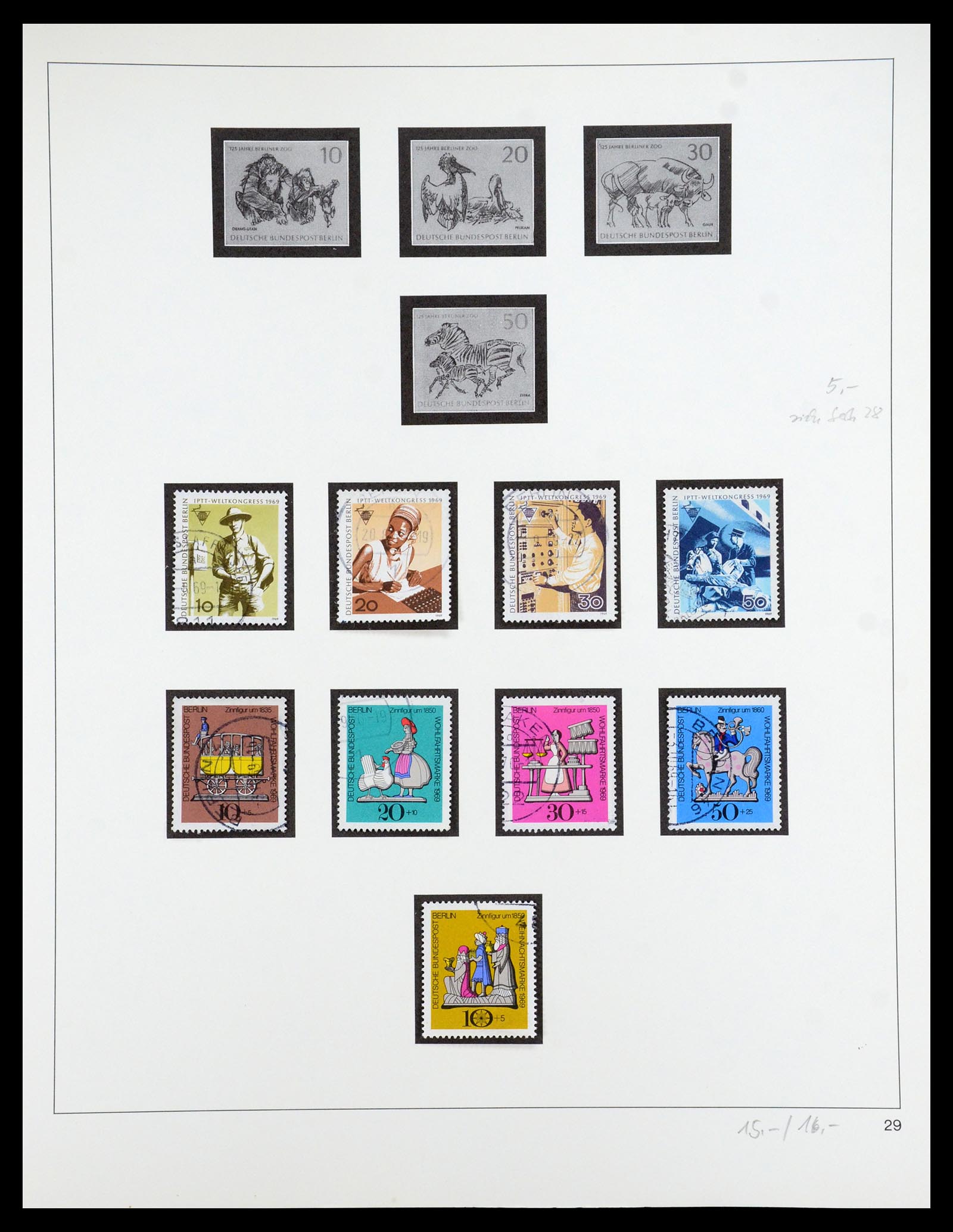 35341 060 - Postzegelverzameling 35341 Berlijn 1948-1974.